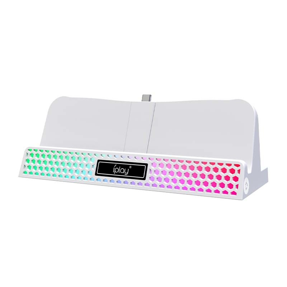 thumbnail image 1 of Base de carga compatible con PlayStation Portal con cable de carga tipo C, estación con luces RGB para accesorios de la consola de juegos PS5 Portal, 1 of 7