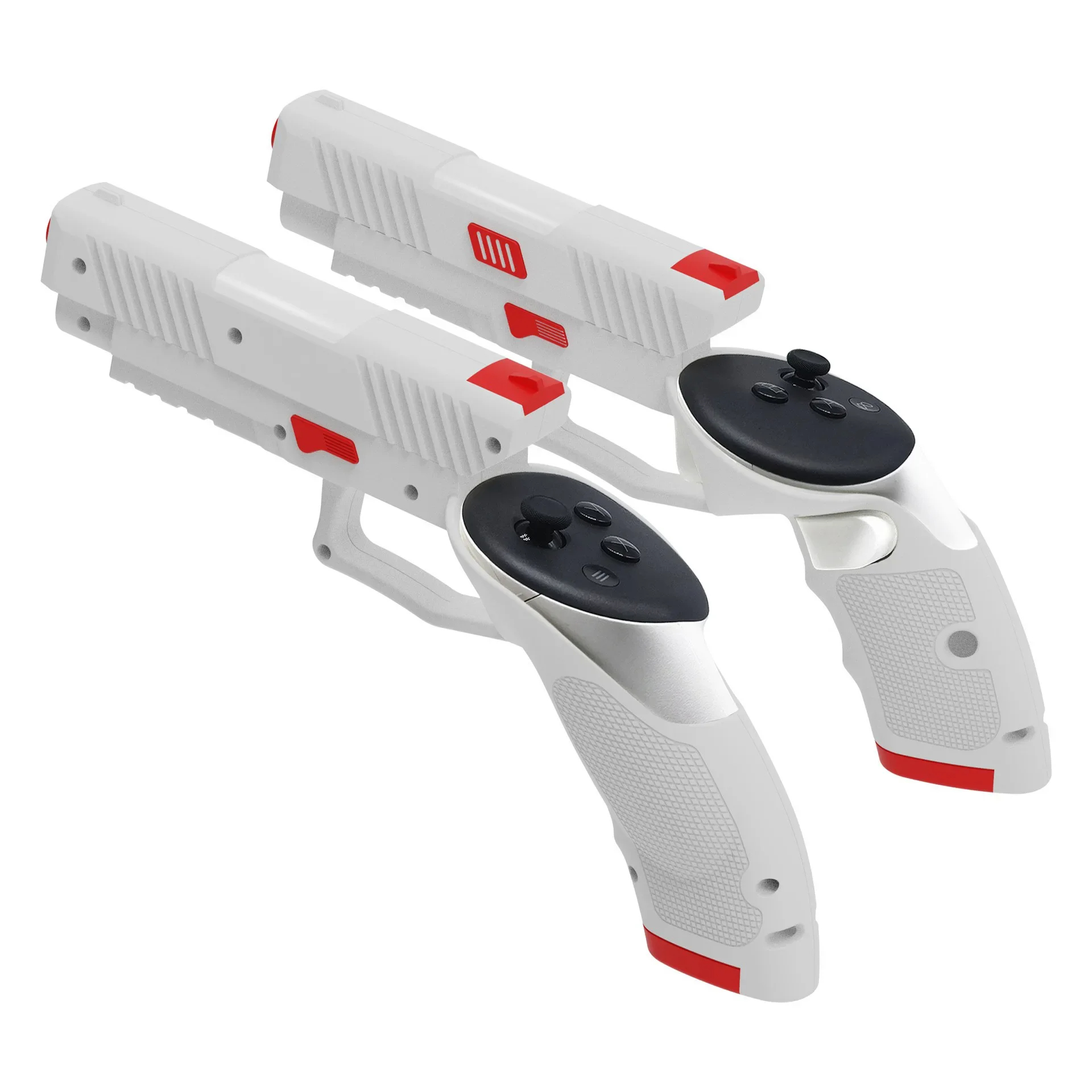 Adecuado para Meta Quest 3, experiencia virtual mejorada con pistola doble para accesorios Quest 3S, gafas VR, funda para pistola