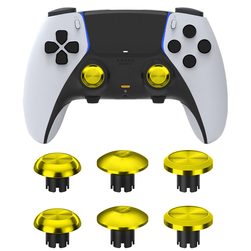 thumbnail image 1 of Compatible con el mando DualSense Edge de PS5. Tapas metálicas para joysticks analógicos. Kit de accesorios con piezas de repuesto para joysticks analógicos, 1 of 7