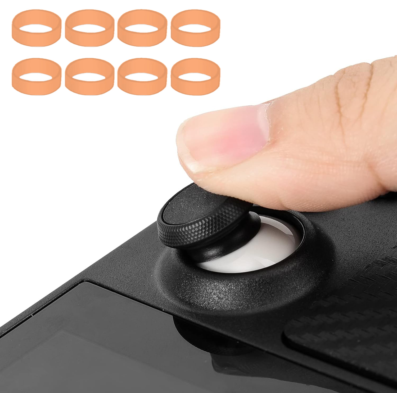 Anillo protector de goma para joystick compatible con ASUS ROG Ally/Steam Deck/PS5/PS4/Nintendo Switch Pro Controller: accesorios duraderos para proteger el agarre
