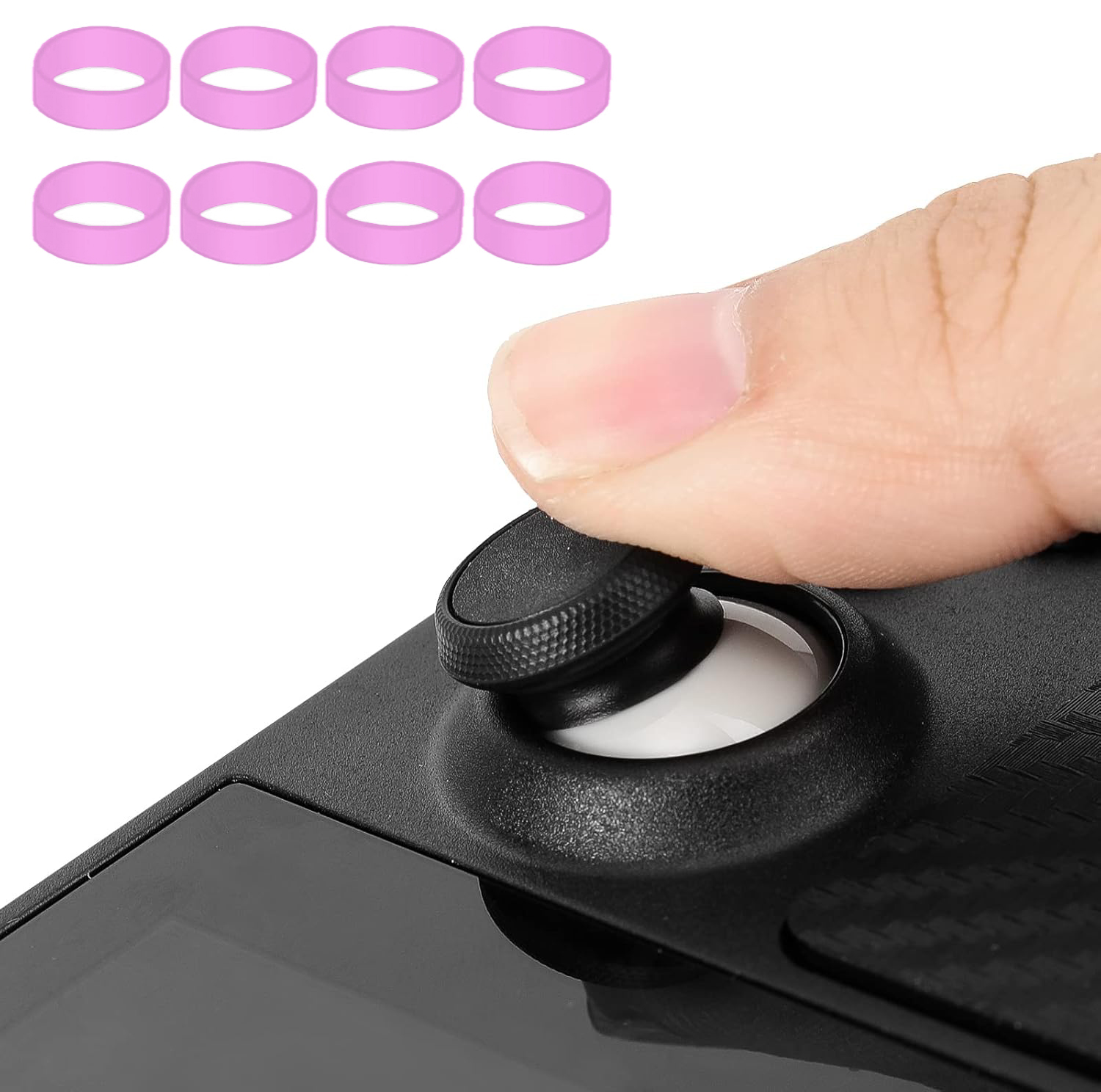 Anillo protector de goma para joystick compatible con ASUS ROG Ally/Steam Deck/PS5/PS4/Nintendo Switch Pro Controller: accesorios duraderos para proteger el agarre