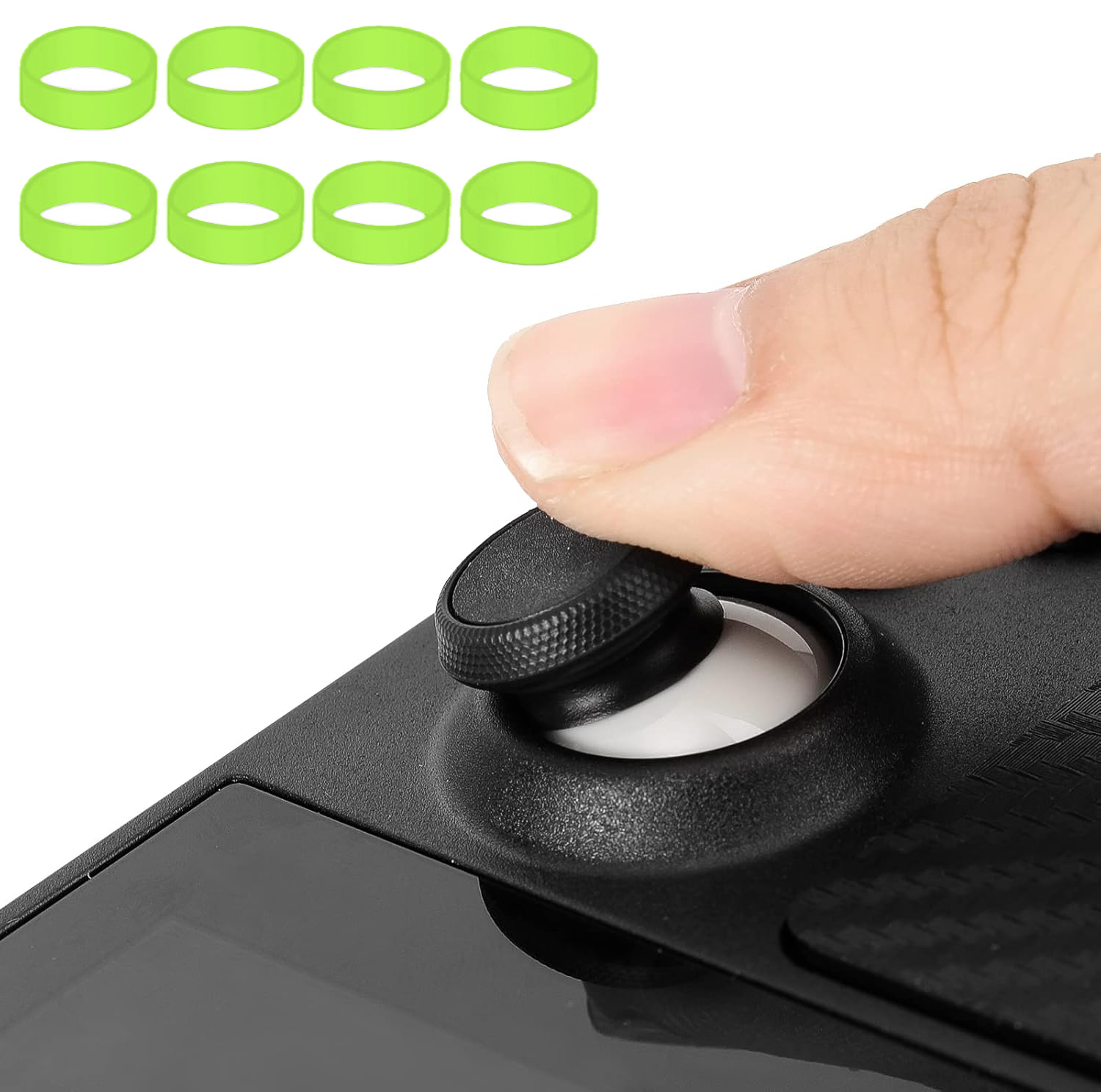 Anillo protector de goma para joystick compatible con ASUS ROG Ally/Steam Deck/PS5/PS4/Nintendo Switch Pro Controller: accesorios duraderos para proteger el agarre