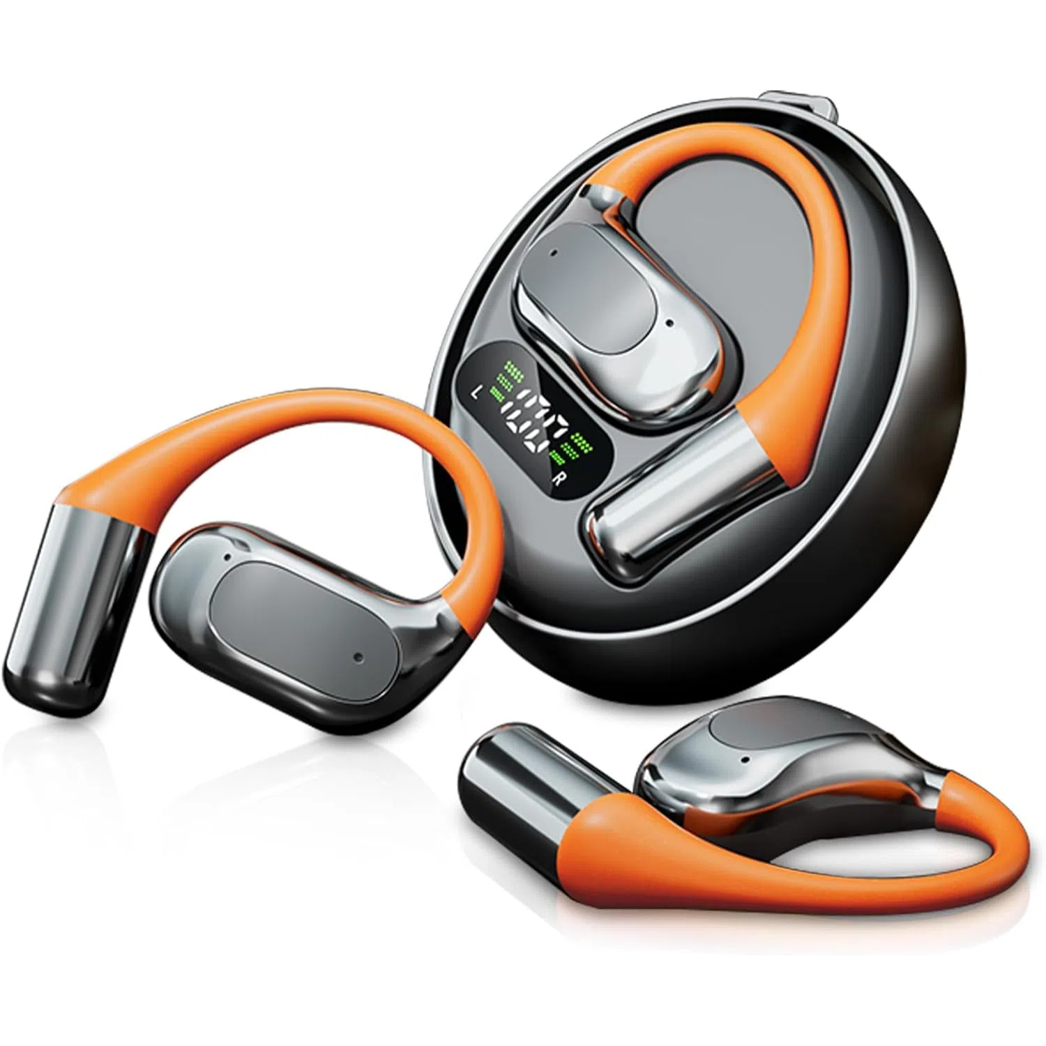 thumbnail image 1 of Auriculares con traducción por IA, traductor en tiempo real de 144 idiomas, auriculares inalámbricos Bluetooth 3 en 1 para iOS y Android, traducción simultánea, 1 of 8
