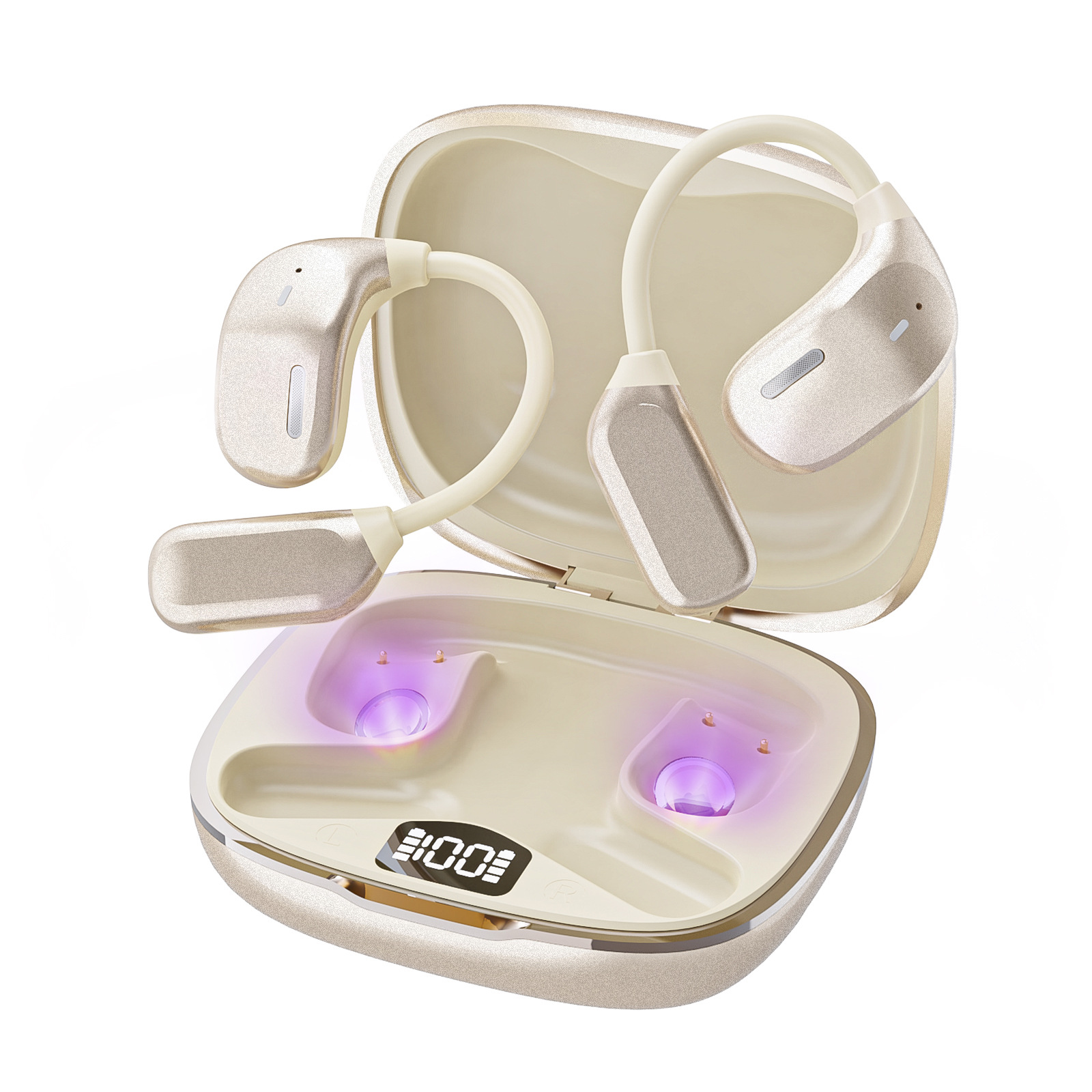 Auriculares con traducción AI 144 idiomas Traductor en tiempo real Auriculares inalámbricos Bluetooth Compatibles con dispositivos iPhone y Android