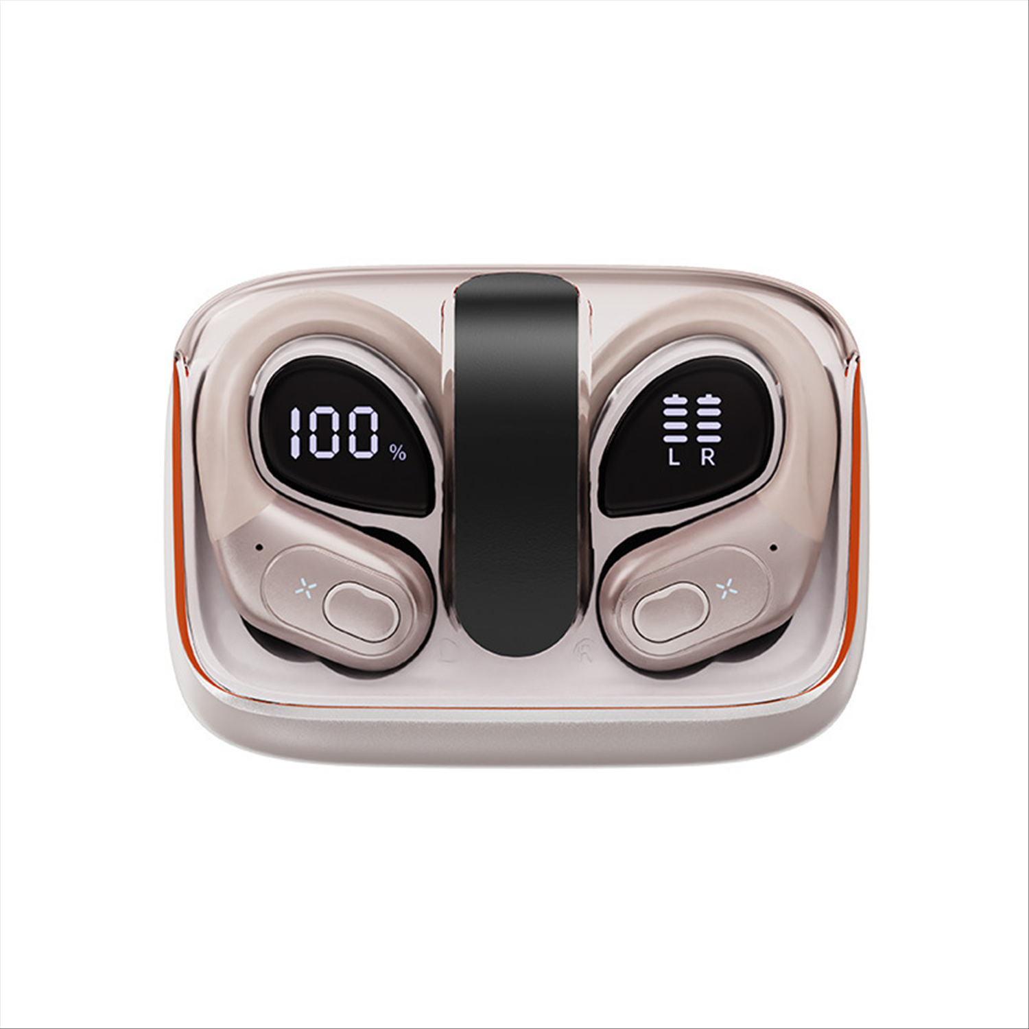 thumbnail image 1 of Auriculares inalámbricos con 75 horas de reproducción, Bluetooth 5.4, IPX7, resistentes al agua, para hacer ejercicio, correr o ir al gimnasio, 1 of 7