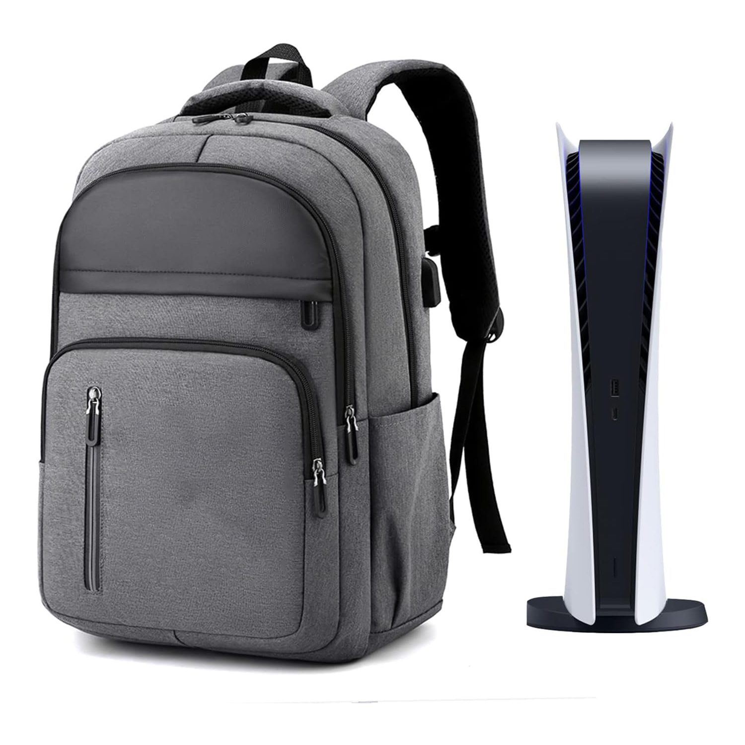 thumbnail image 1 of Mochila para consola PS5, bolsa de viaje para mandos y accesorios de videojuegos, 1 of 9