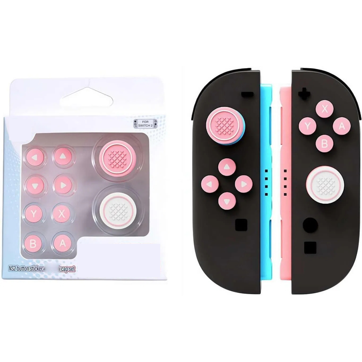 Tapas de silicona suave para Switch 2, agarre cómodo, diseño antideslizante, material fácil de usar