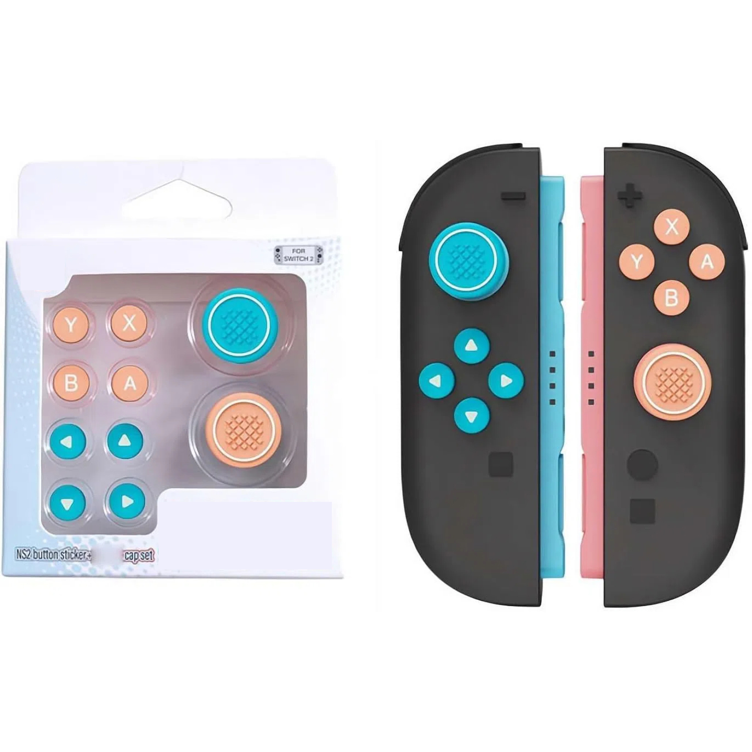 Tapas de silicona suave para Switch 2, agarre cómodo, diseño antideslizante, material fácil de usar