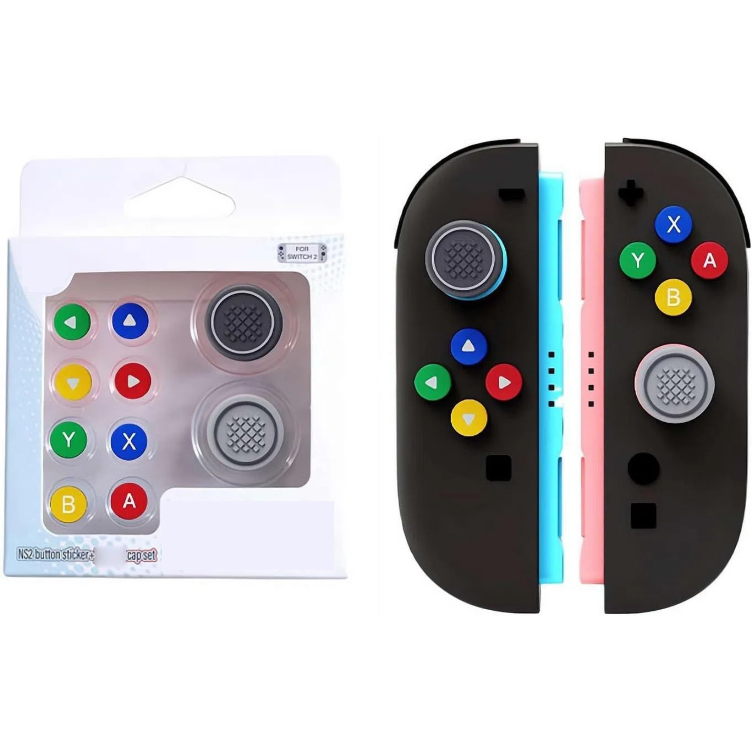 Tapas de silicona suave para Switch 2, agarre cómodo, diseño antideslizante, material fácil de usar