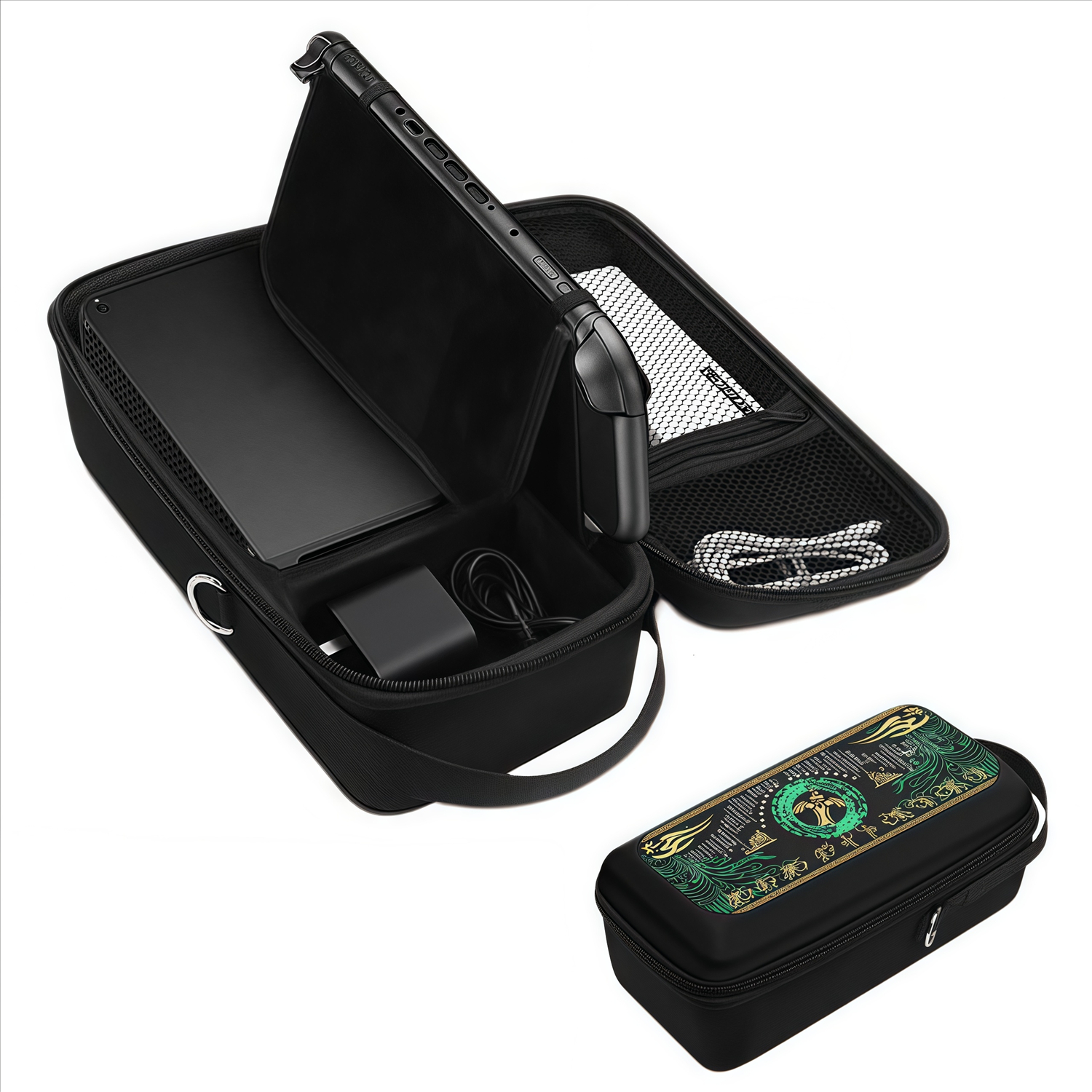 Funda rígida para Nintendo Switch 2 con bolsillos de almacenamiento, cremallera y accesorios protectores