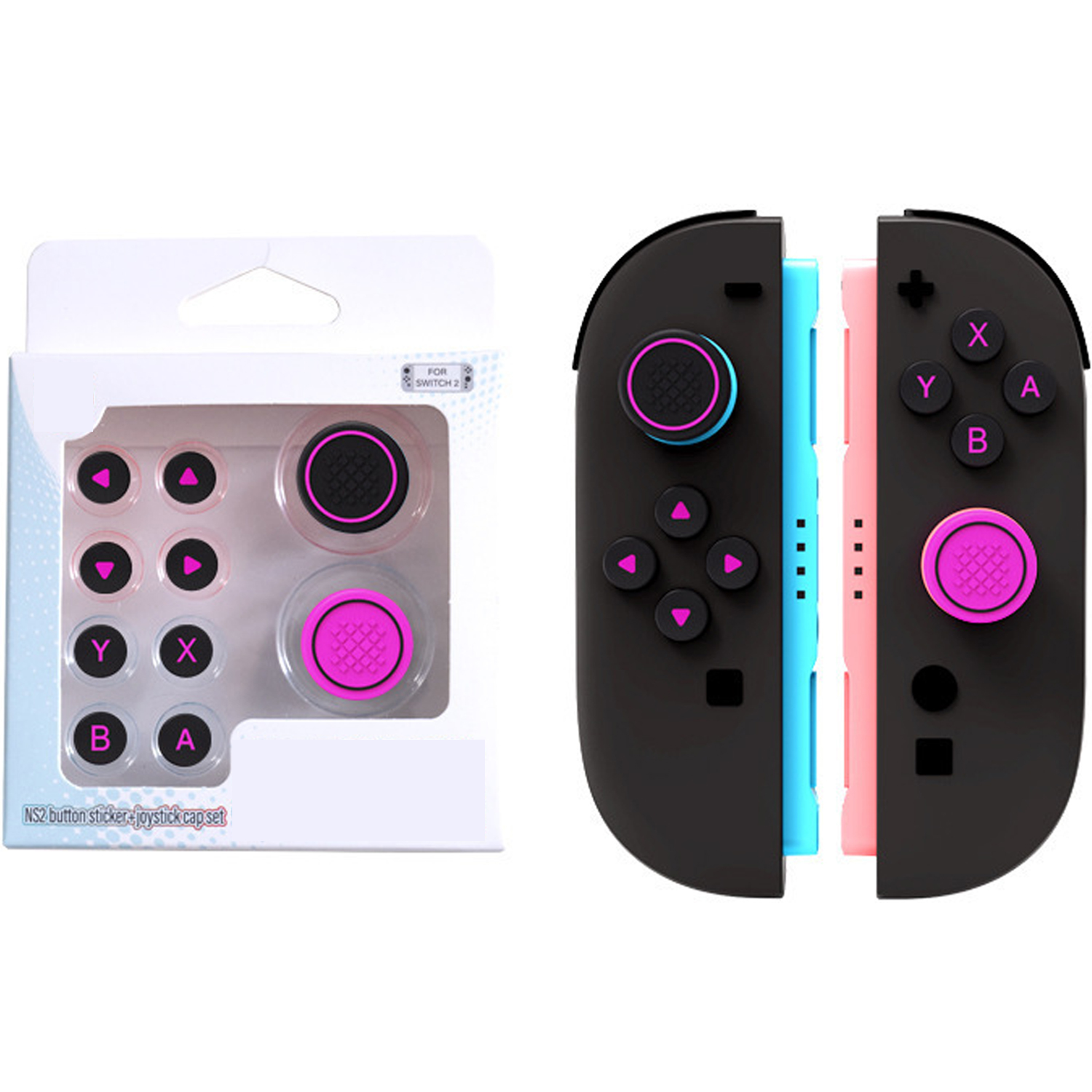 Tapas de silicona suave para Switch 2, agarre cómodo, diseño antideslizante, material fácil de usar