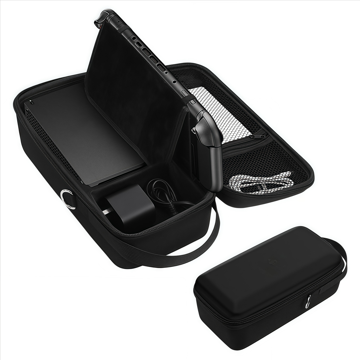 thumbnail image 1 of Funda rígida para Nintendo Switch 2 con bolsillos de almacenamiento, cremallera y accesorios protectores, 1 of 7