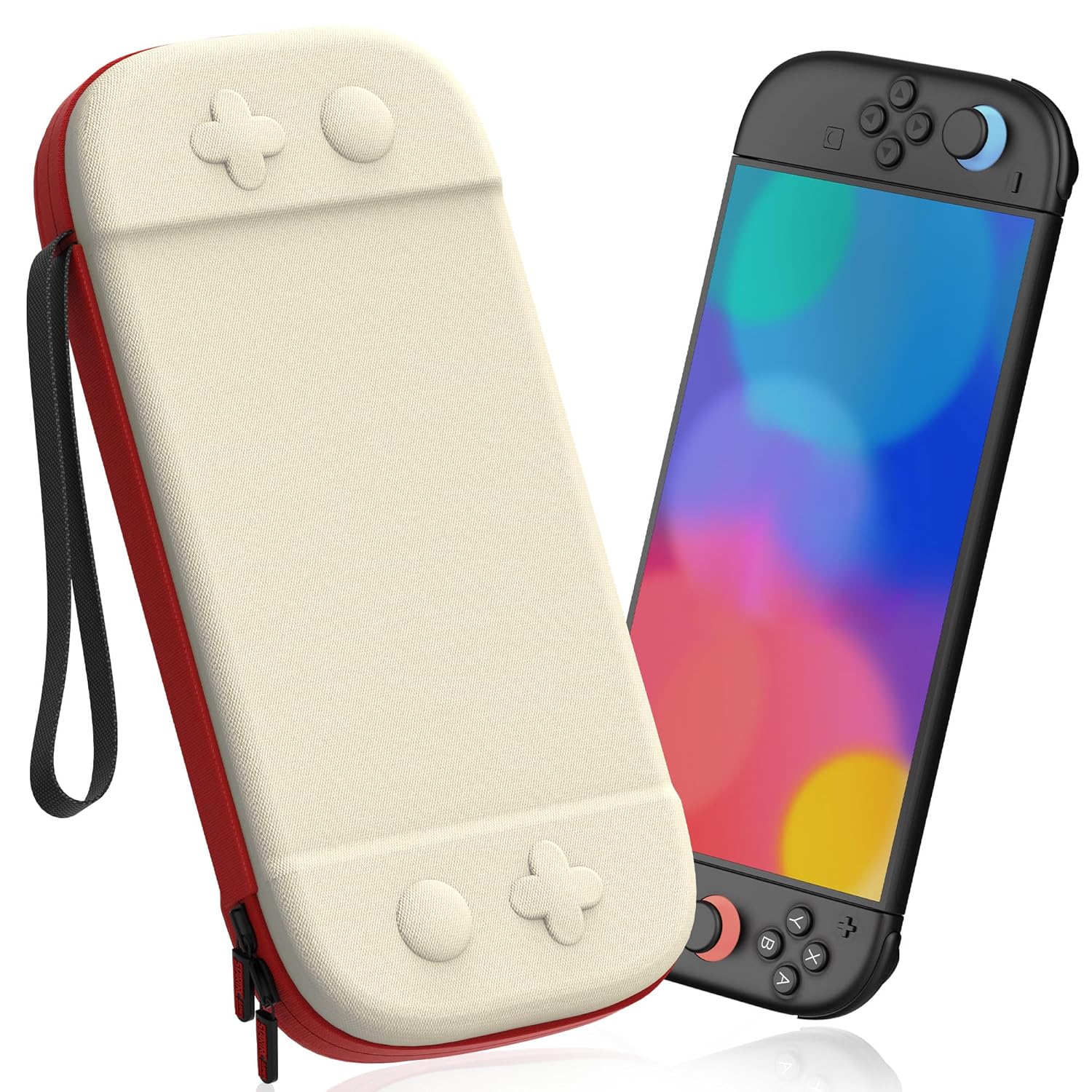 thumbnail image 1 of Funda rígida compatible con Nintendo Switch 2 con 12 ranuras para tarjetas de juego, funda protectora para viajes y bolsa para accesorios, 1 of 7