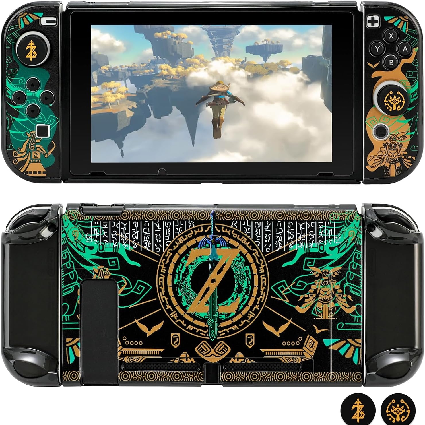 thumbnail image 1 of Funda protectora para Nintendo Switch OLED, compatible con Zelda Tears Of The Kingdom, funda rígida acoplable, resistente a los arañazos y a los golpes, delgada, 1 of 6