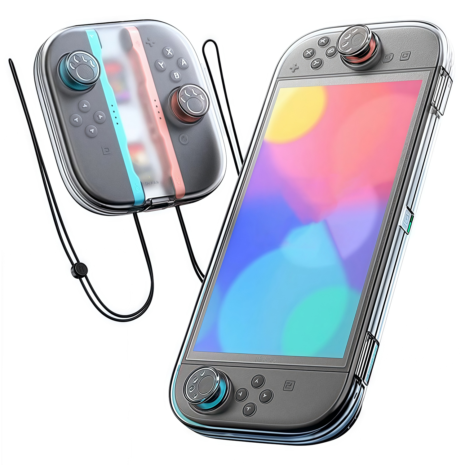 Funda protectora para Nintendo Switch 2 con ranura para 14 tarjetas y caja de almacenamiento para Joy-Cons