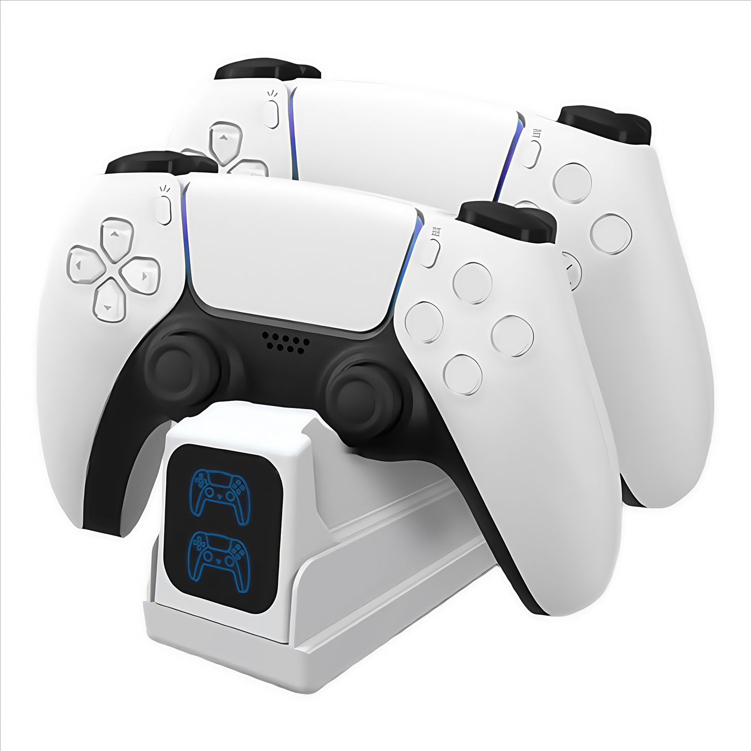 thumbnail image 1 of Compatible con el mando PS5 Base de carga rápida de doble ranura con pantalla LED, 1 of 6