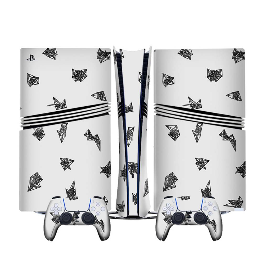 Compatible con consolas PS5 Pro. Juego de pegatinas de anime y dibujos animados, bonitas calcomanías personalizadas con fundas para mandos de videojuegos