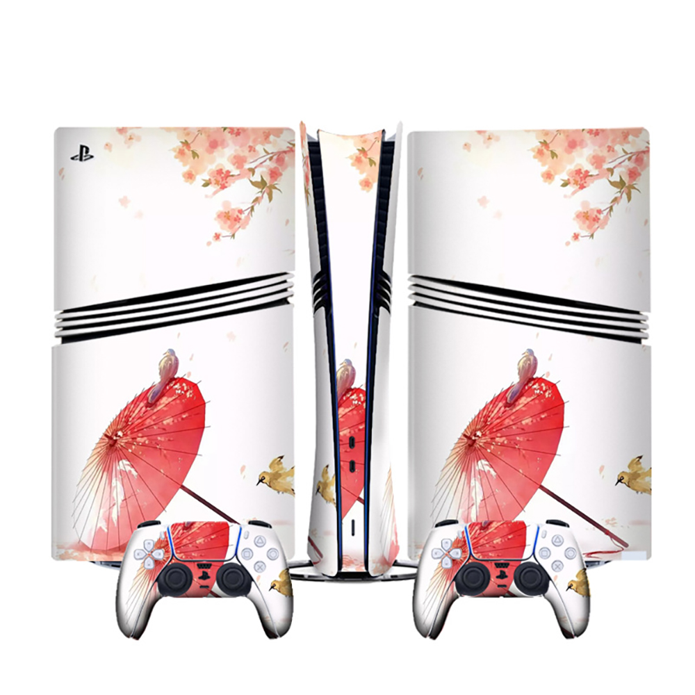 Compatible con consolas PS5 Pro. Juego de pegatinas de anime y dibujos animados, bonitas calcomanías personalizadas con fundas para mandos de videojuegos