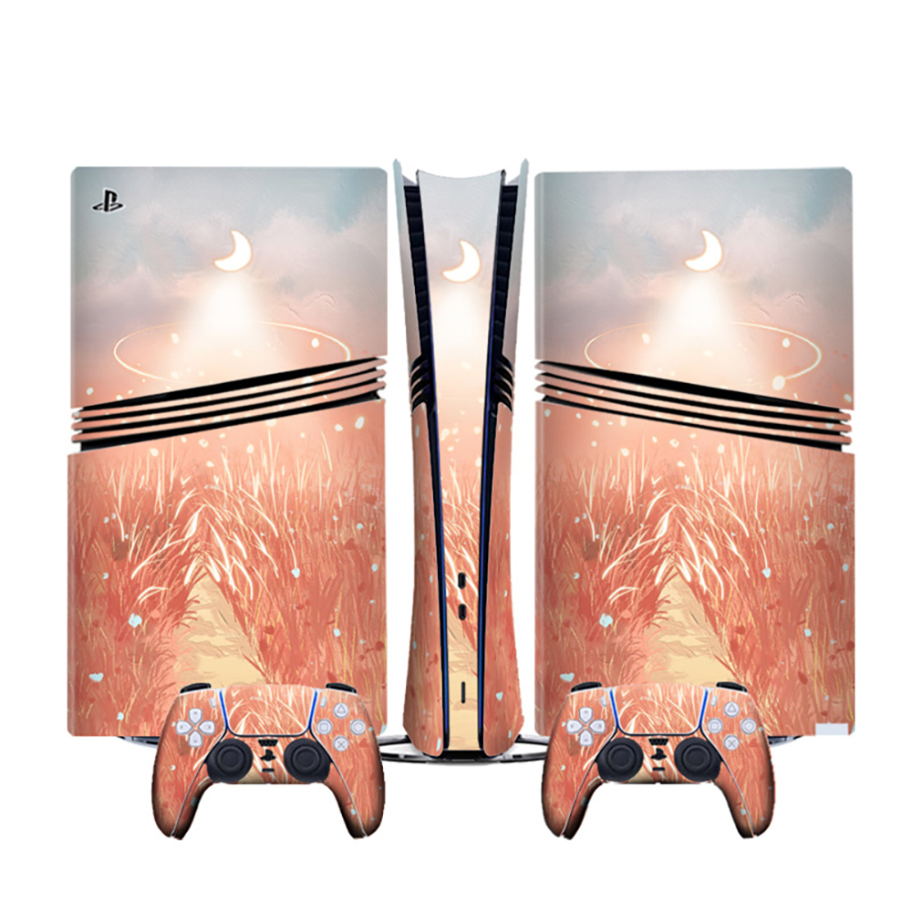 Compatible con consolas PS5 Pro. Juego de pegatinas de anime y dibujos animados, bonitas calcomanías personalizadas con fundas para mandos de videojuegos