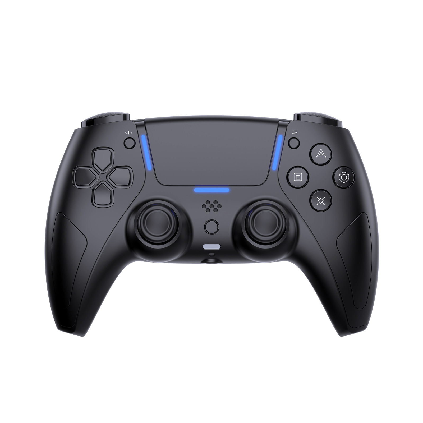 Mando para videojuegos compatible con PS5, barra luminosa, seis ejes, doble vibración, accesorio inalámbrico para videojuegos