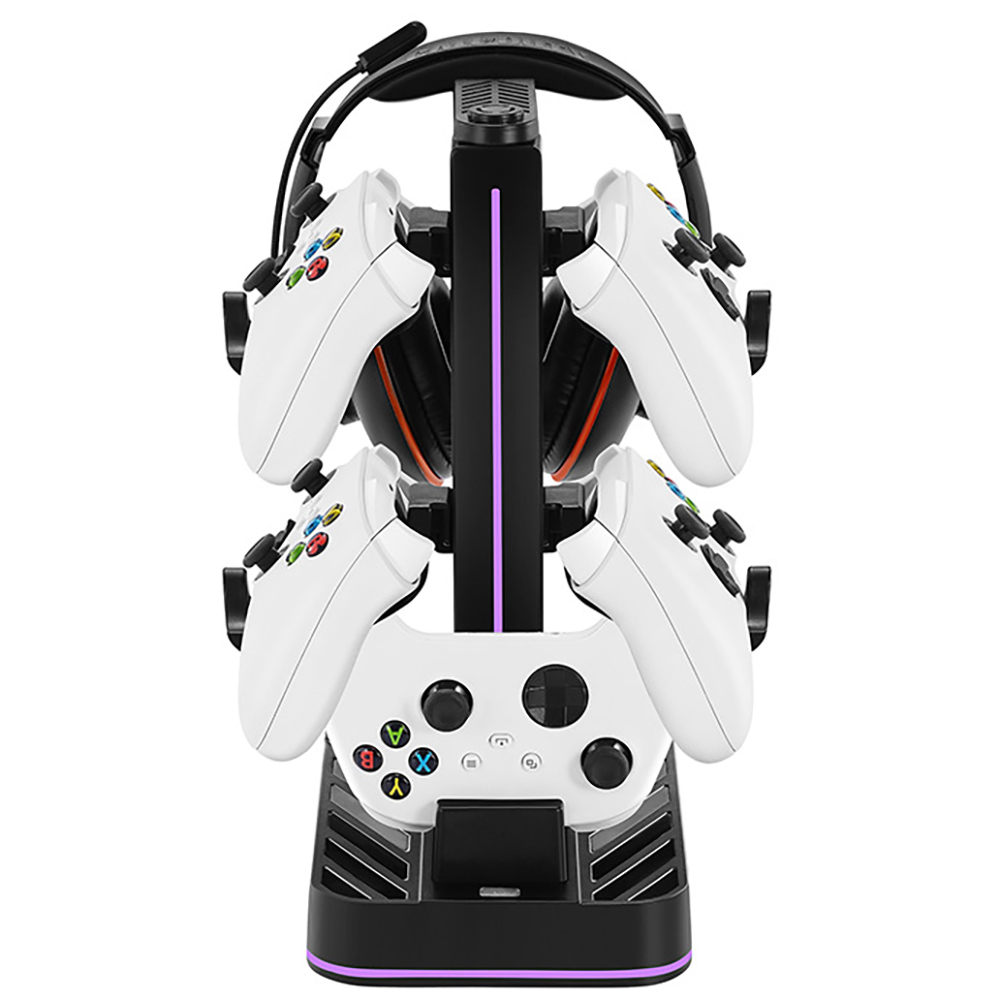 Game Controller Charging Station & Headset Holder - for Switch 2/PS5/Xbox