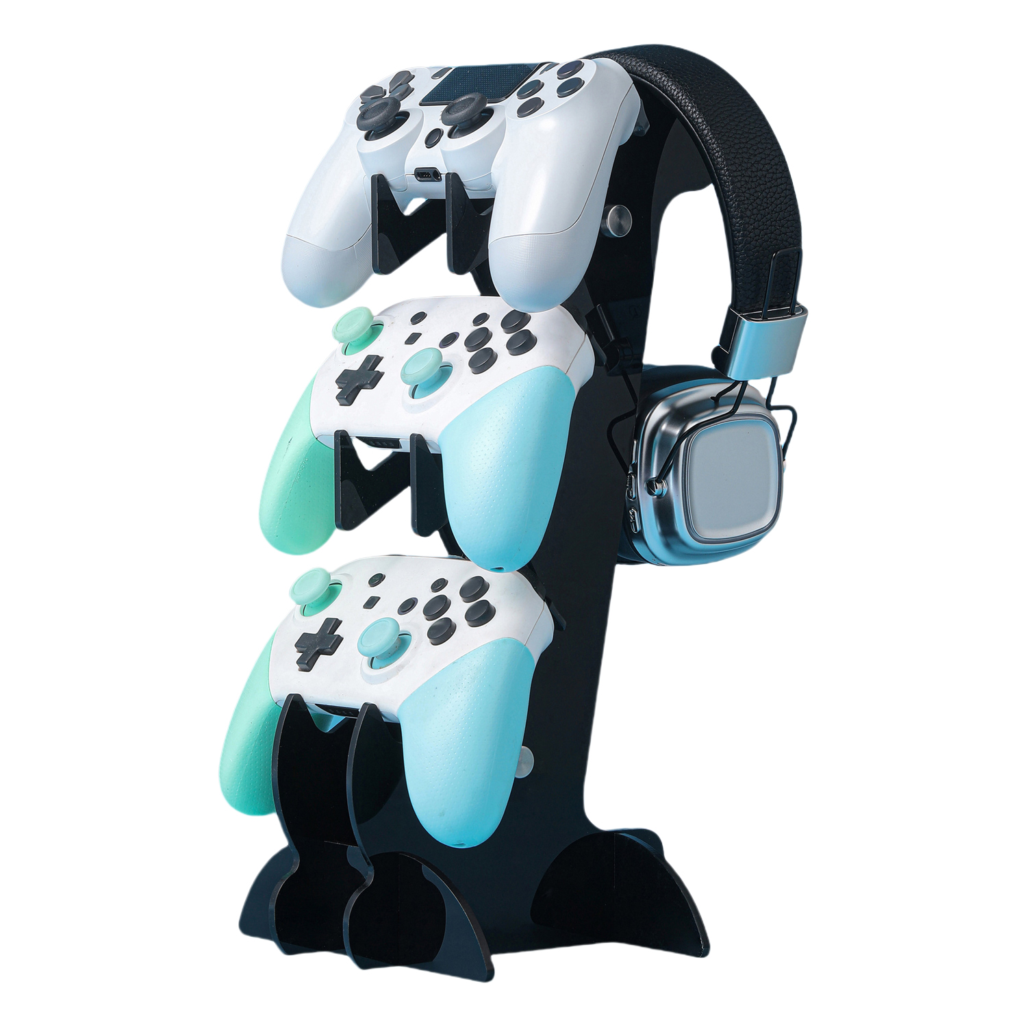 thumbnail image 1 of Soporte para auriculares y mando de videojuegos para múltiples consolas: PS5/PS4/PS3/PS2/Switch Pro/Xbox, 1 of 8