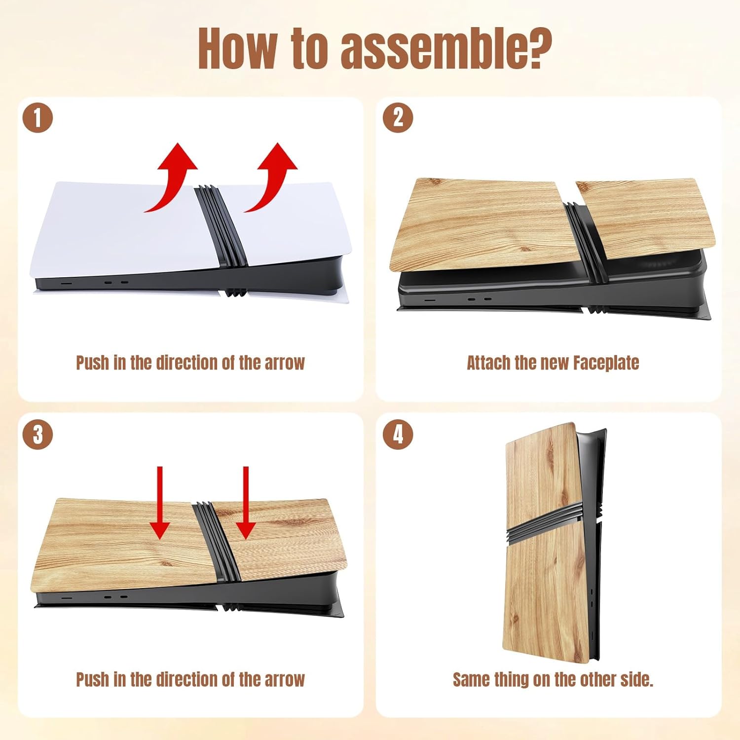 Replacement Shell Panels for PS5 Pro Disc & Digital - Protective Faceplates