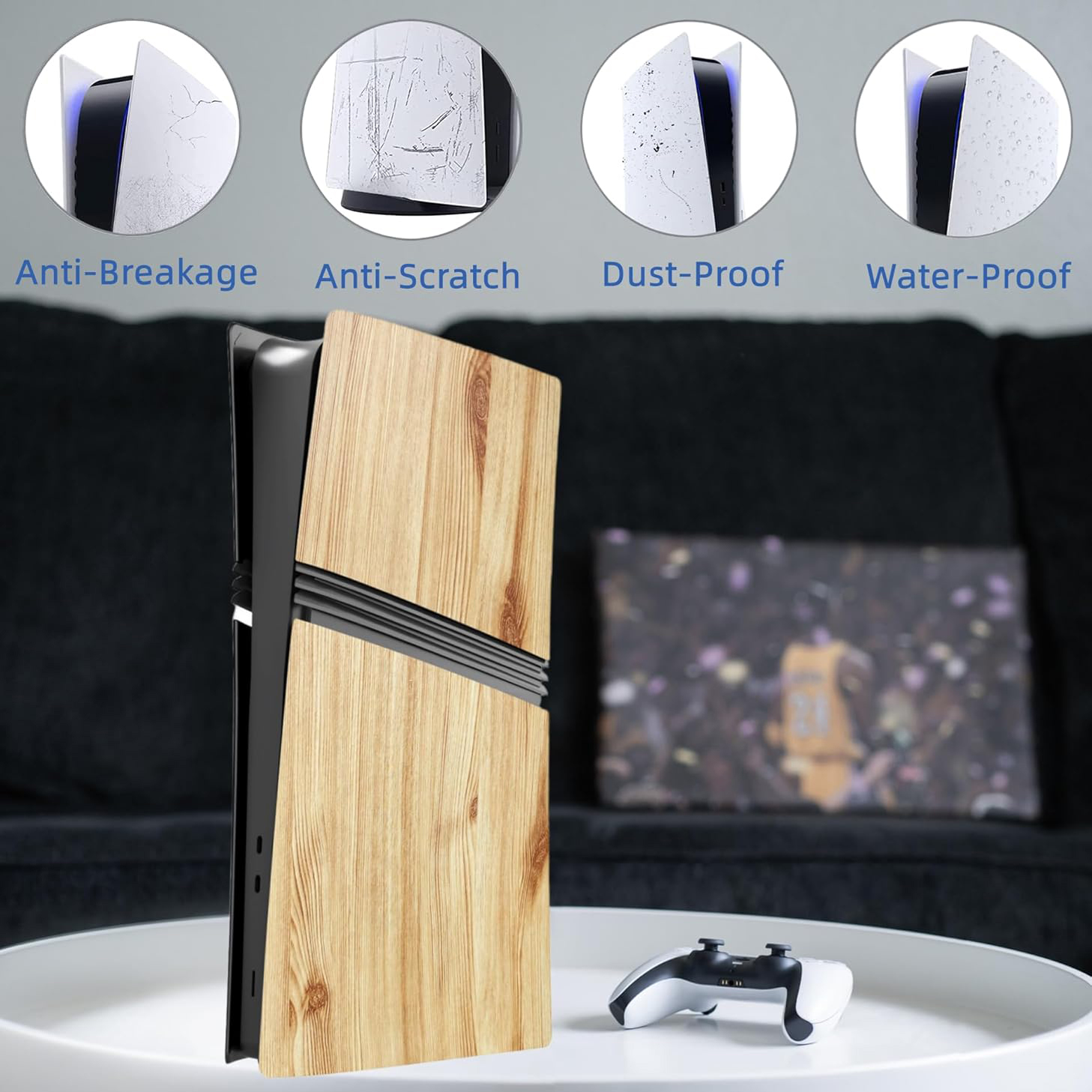 Replacement Shell Panels for PS5 Pro Disc & Digital - Protective Faceplates