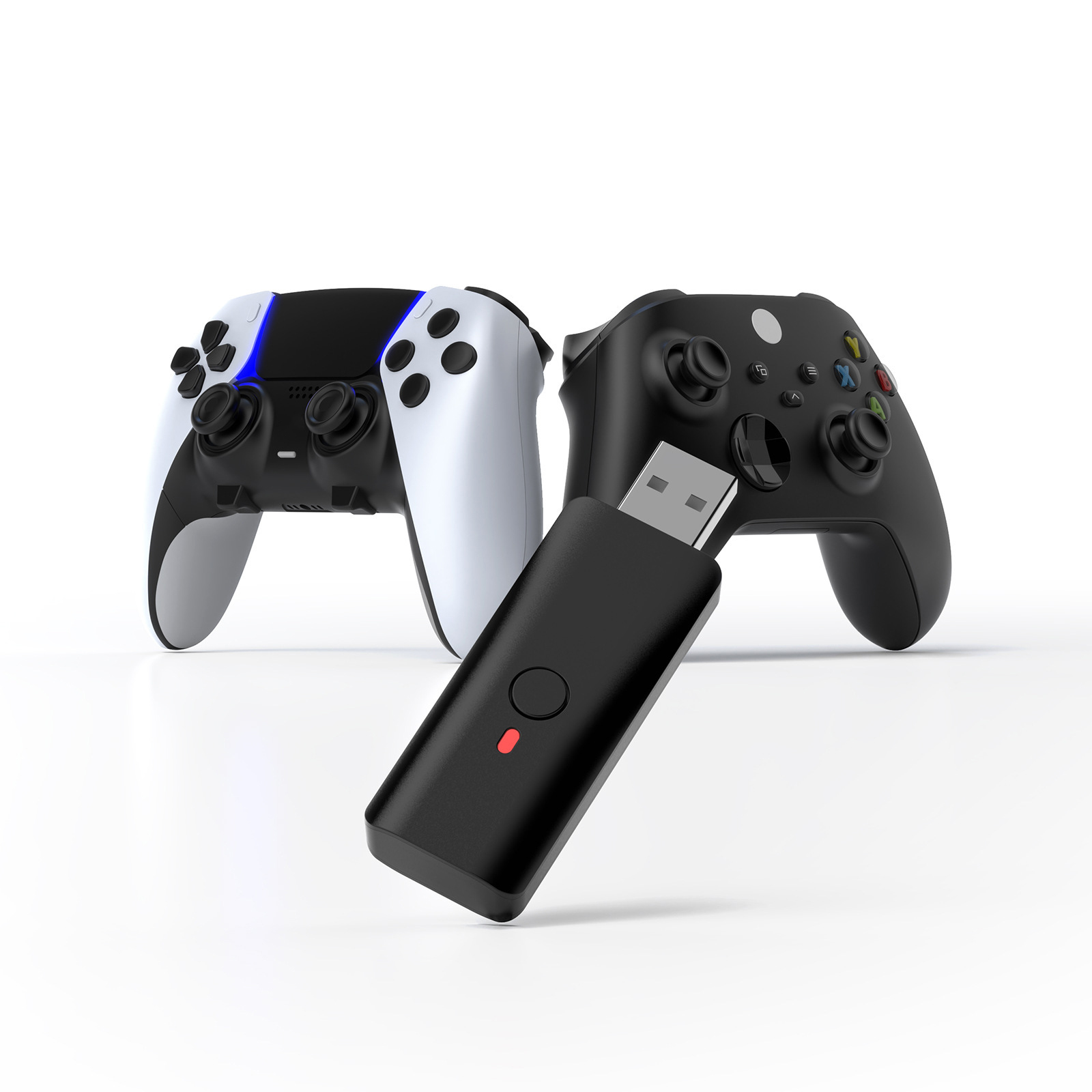 thumbnail image 1 of Convertidor inalámbrico compatible con consolas PS5/PS4/Switch/Xbox/PC/Steam Deck Adaptador para mando de videojuegos, 1 of 11