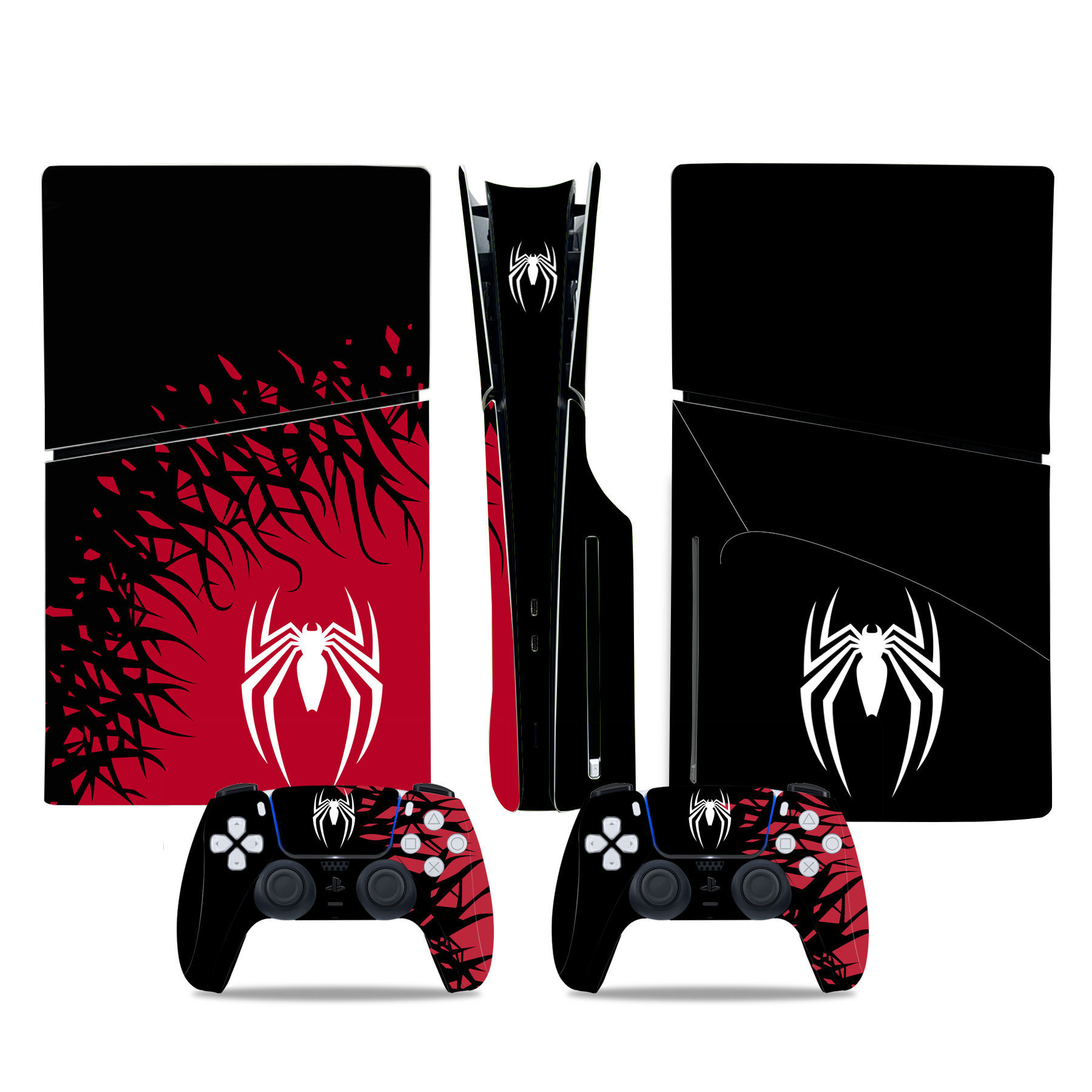 Pegatinas para la consola PS5 Slim Disc Edition, pegatinas protectoras, pegatinas de colores, películas de dibujos animados