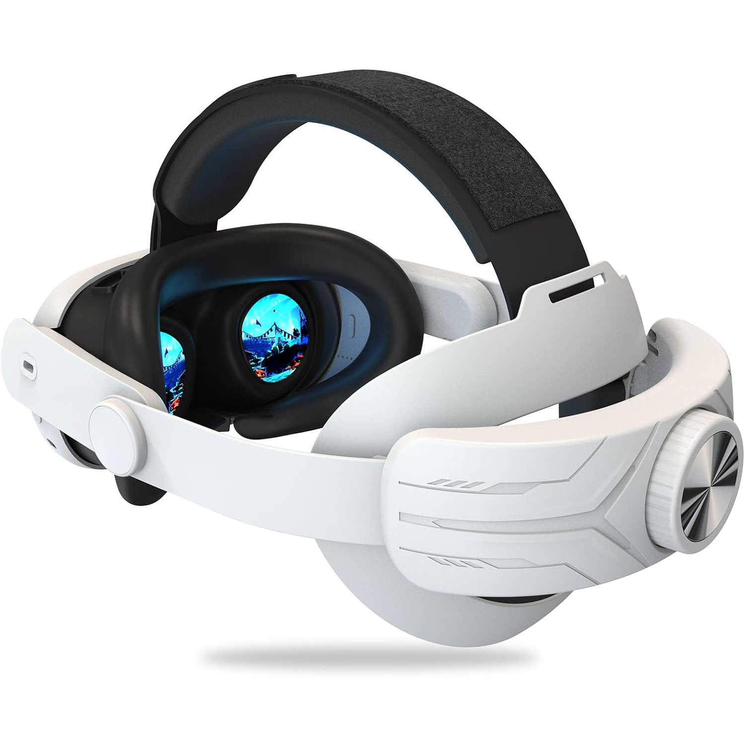 Correa cómoda para la cabeza para Meta Quest 3, correa de repuesto ligera Accesorios, reduce la presión sobre la cara Cómoda y práctica Gafas de realidad virtual con diseño abatible