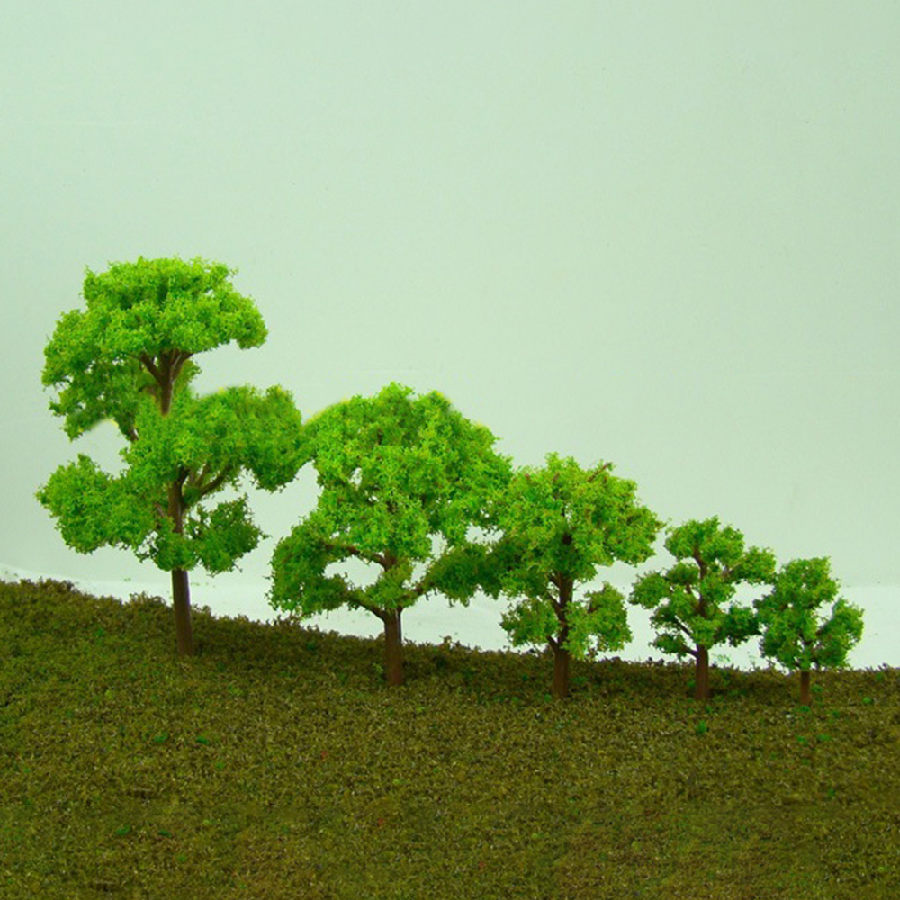 20Pcs Sand Table Building Model ABS Banyan Tree Railway Micro Landscaping Decor - Picture 7 of 11