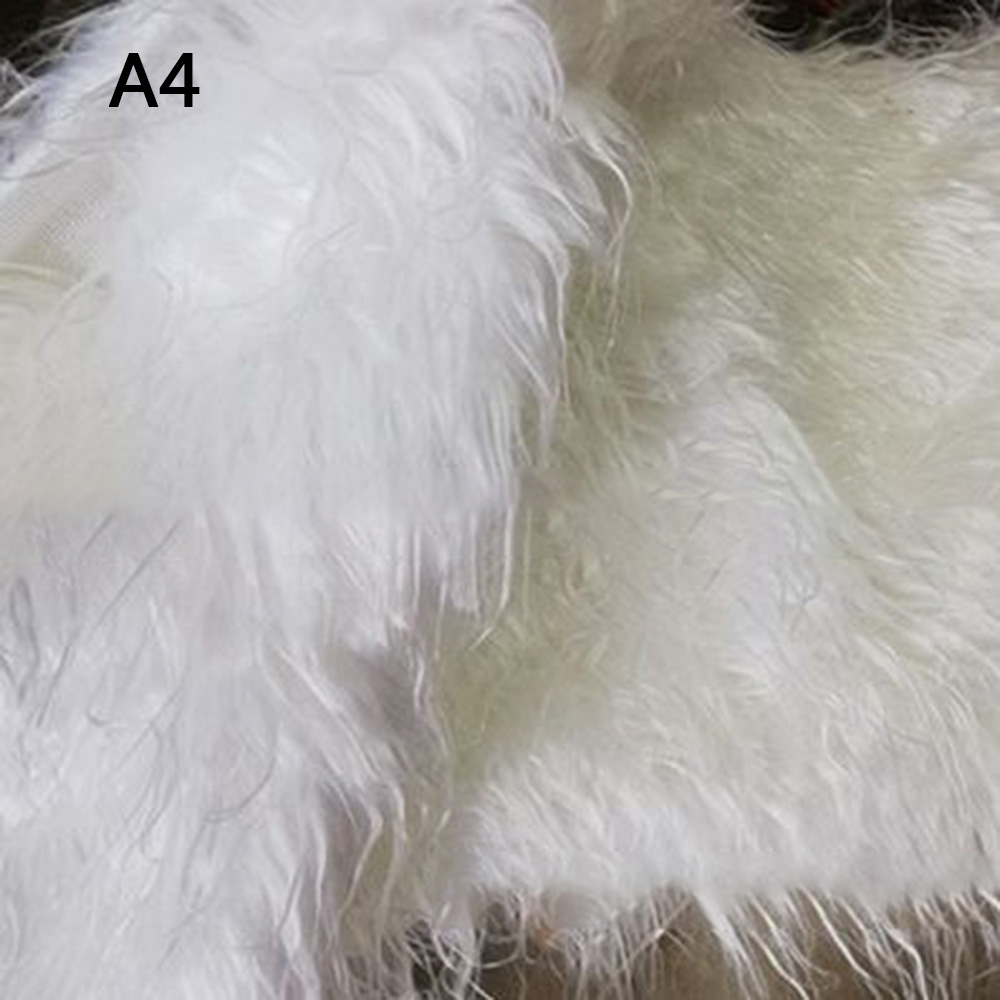 5 cm de felpa blanca tela suave hágalo usted mismo muñeca ropa juguete de peluche material de costura artesanal - Imagen 6 de 8