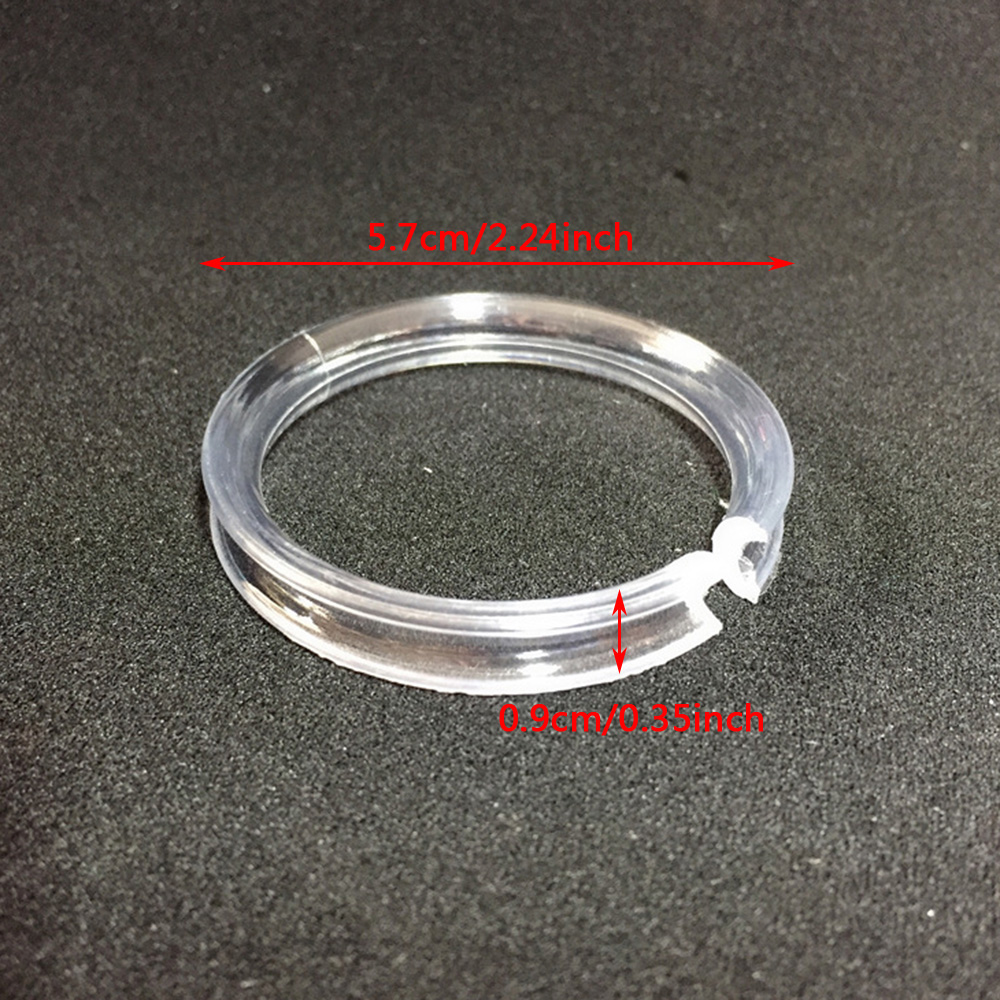 10 Stck. Klar Kunststoff Armband Aufbewahrung Display Kreis Ring Schmuck Regal Vitrine - Bild 11 von 11