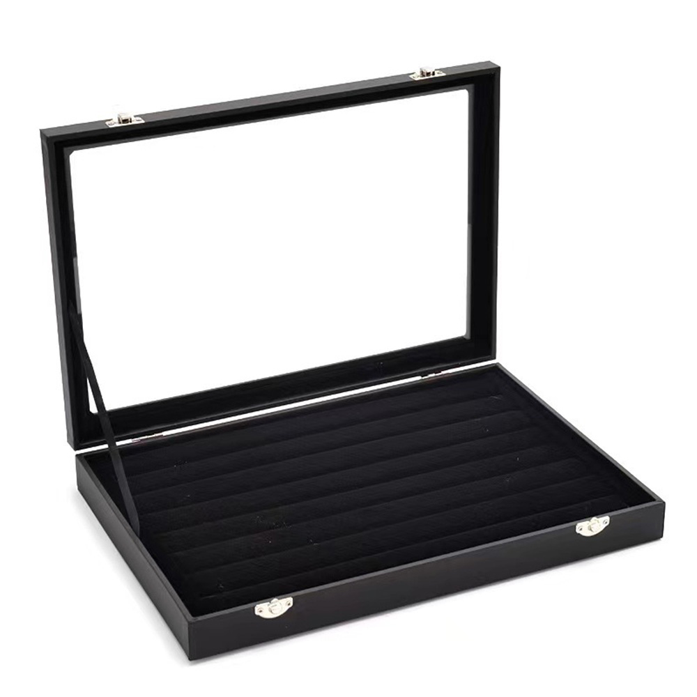 Schmuck Aufbewahrungsbox schwarz Display Halter Armband Ohrringe Halskette Organizer - Bild 18 von 24