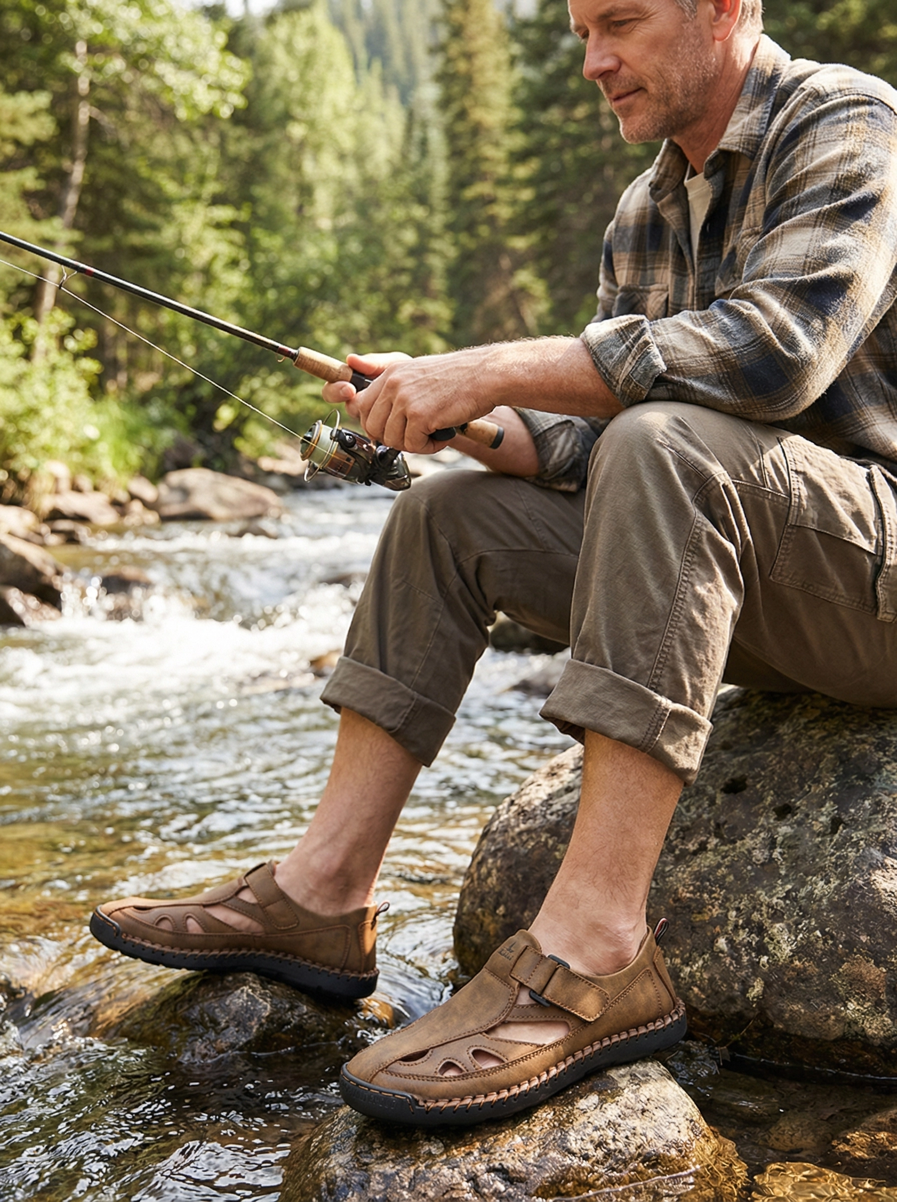 Realistic Outdoor Fisherman Shoes