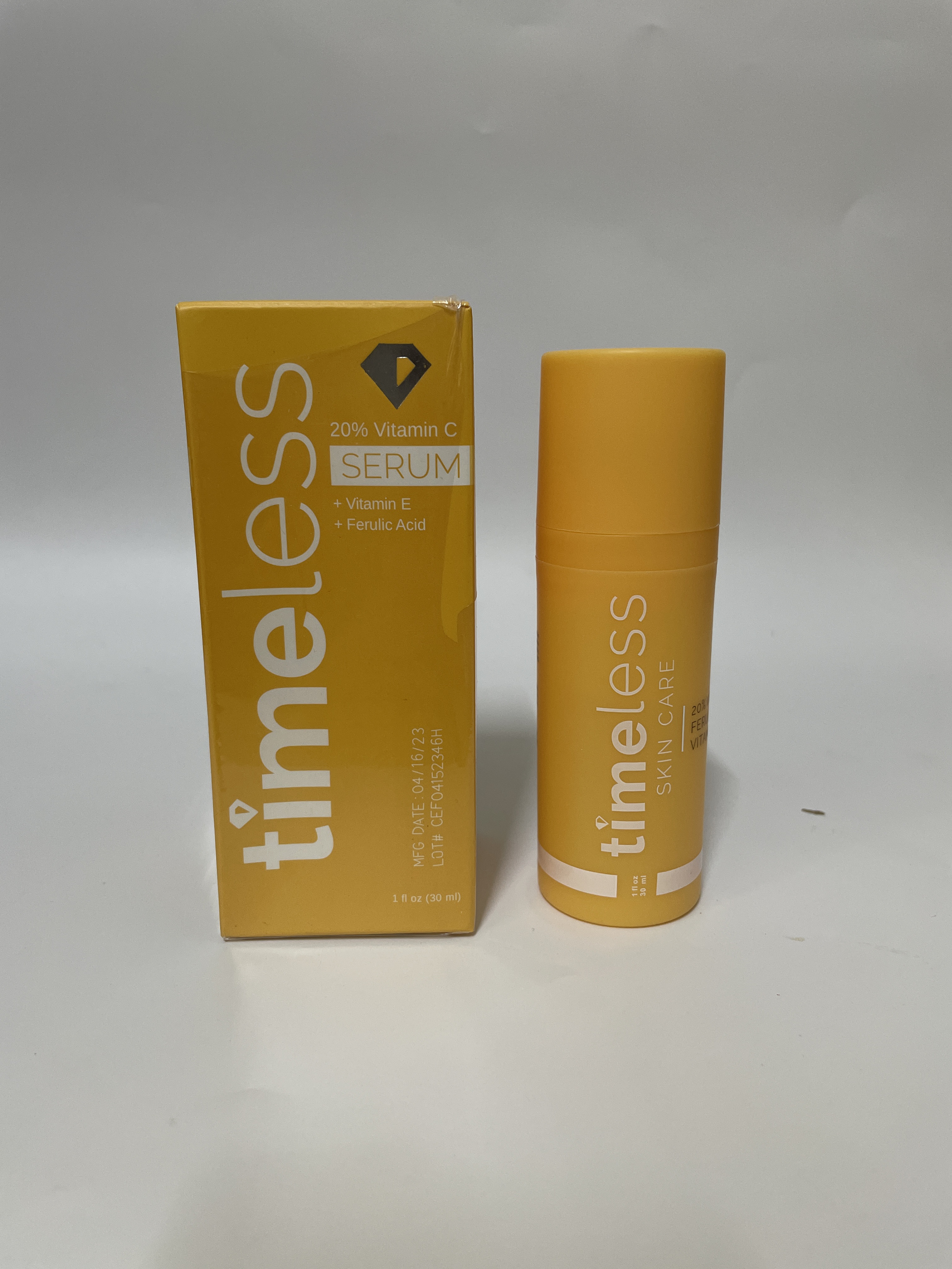 Timeless Skin Care 20% Vitamin C + E Ferulic Acid Serum 1oz/30ml Full Size