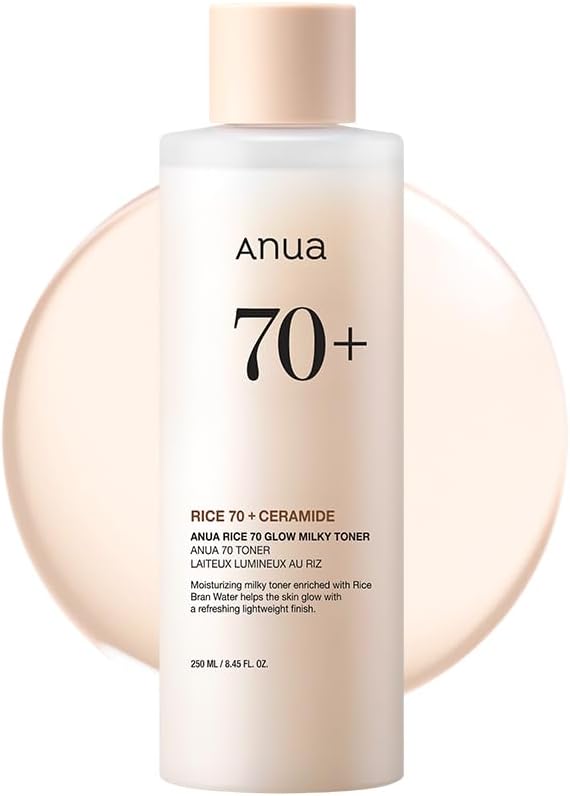 ✨[ANUA] Rice 70 Glow Milky Toner - 250ml | NIACINAMIDE 10%+TXA 4% 30ml SERUM US