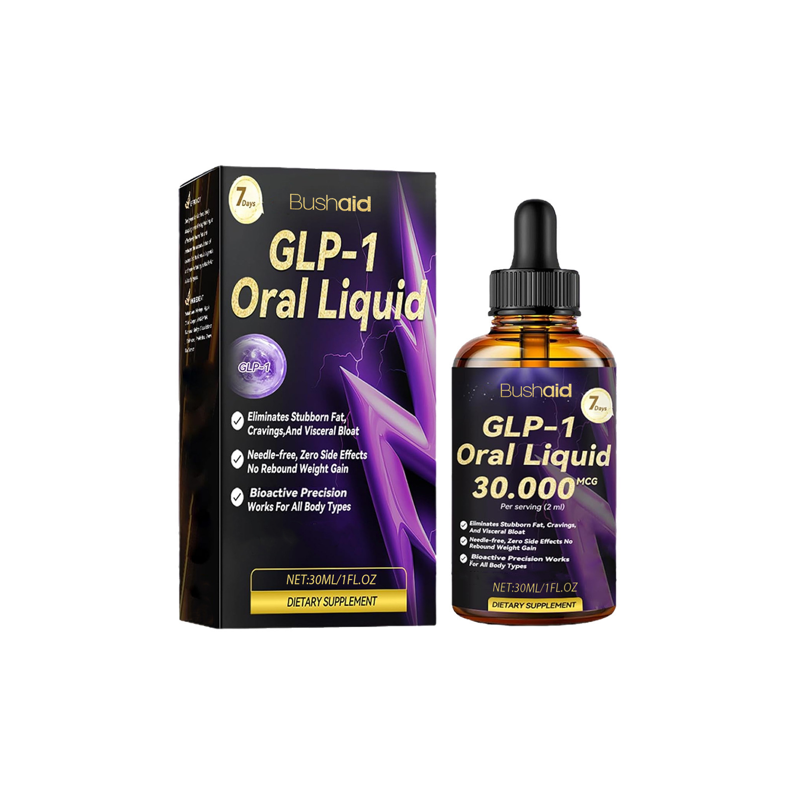 1~5PCS GLP-1 Oral liquid Weight Loss Fat Burner Slimming Drops Supplement 30ml - Bild 14 von 17