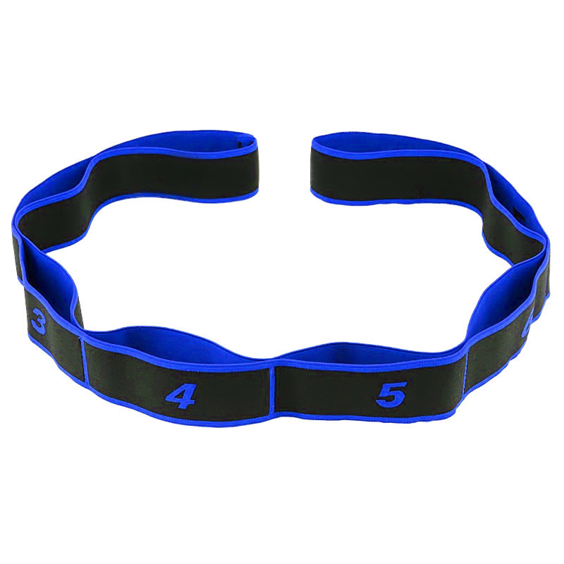 Fitness Resistance Band For Stretching And Yoga, 8 Loops Elastic Exercise Bands,