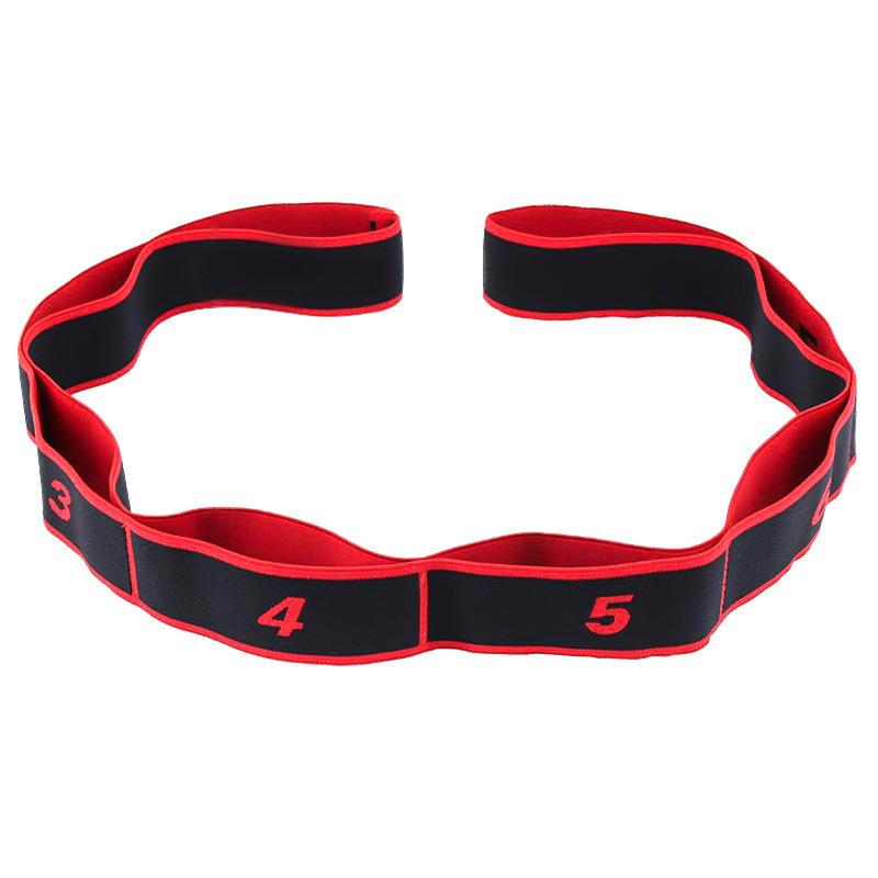 Fitness Resistance Band For Stretching And Yoga, 8 Loops Elastic Exercise Bands,