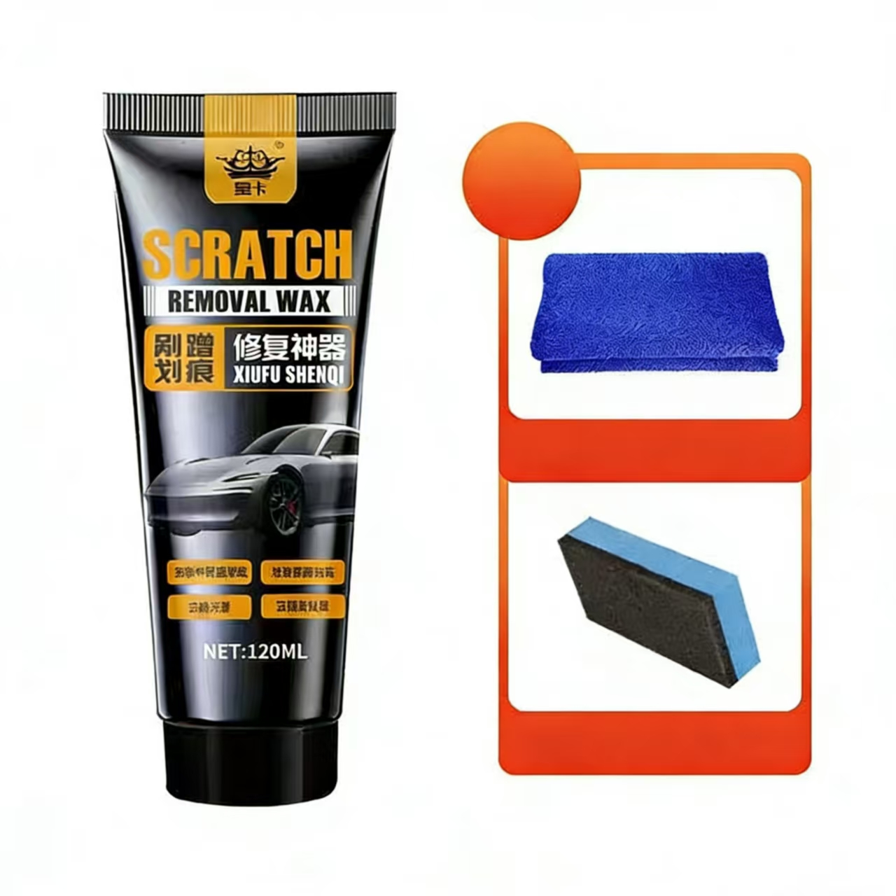 Car Scratch Repair Paste, Scratch Removal Wax, Car Paint Scratch Remover Kit US
