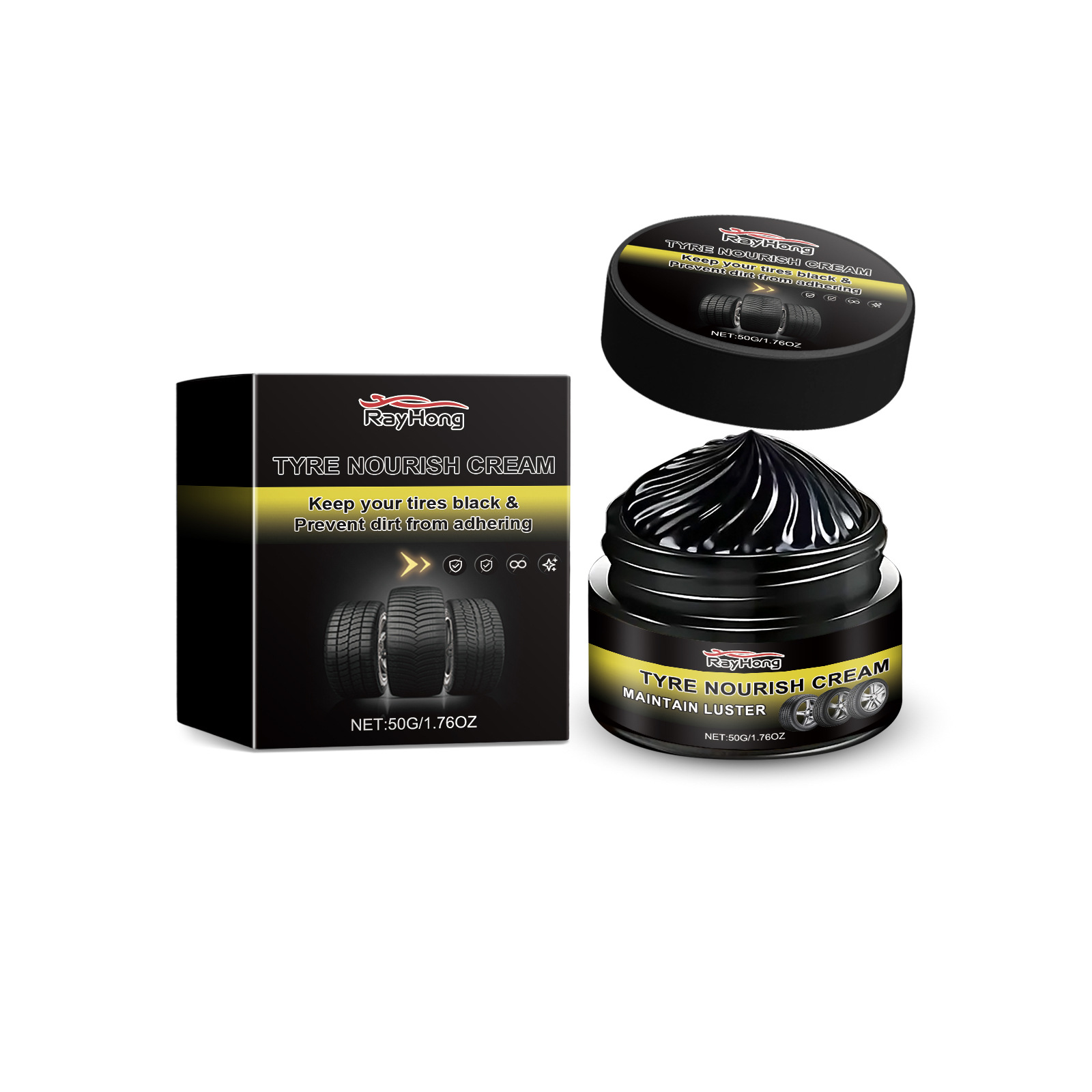 Tyre Nourish Cream,Maintain Luster For Cars,UV Protection And Waterproof Coating