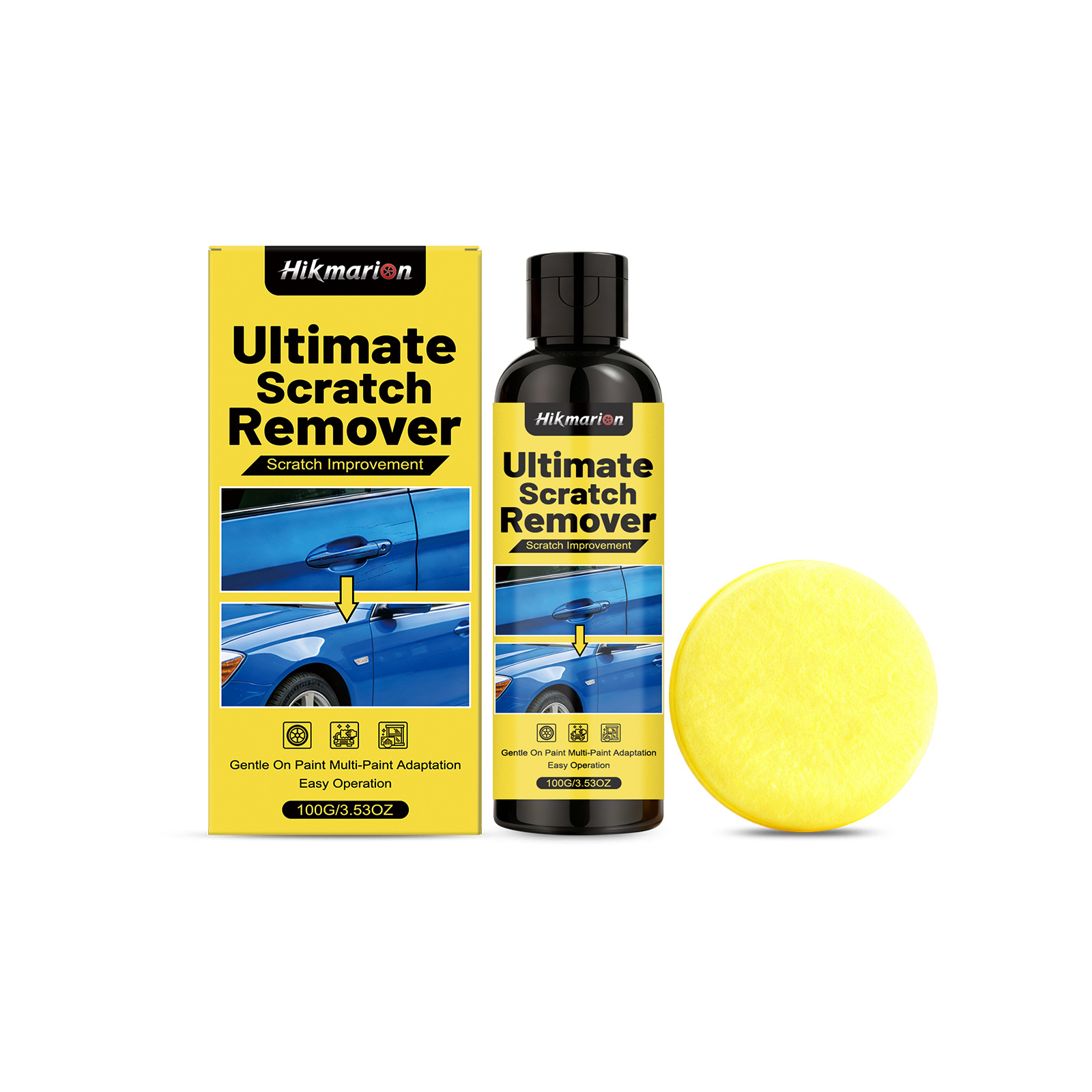 Auto Car Scratch Remover Kit for Deep Scratches Paint Restorer Repair Wax 100g