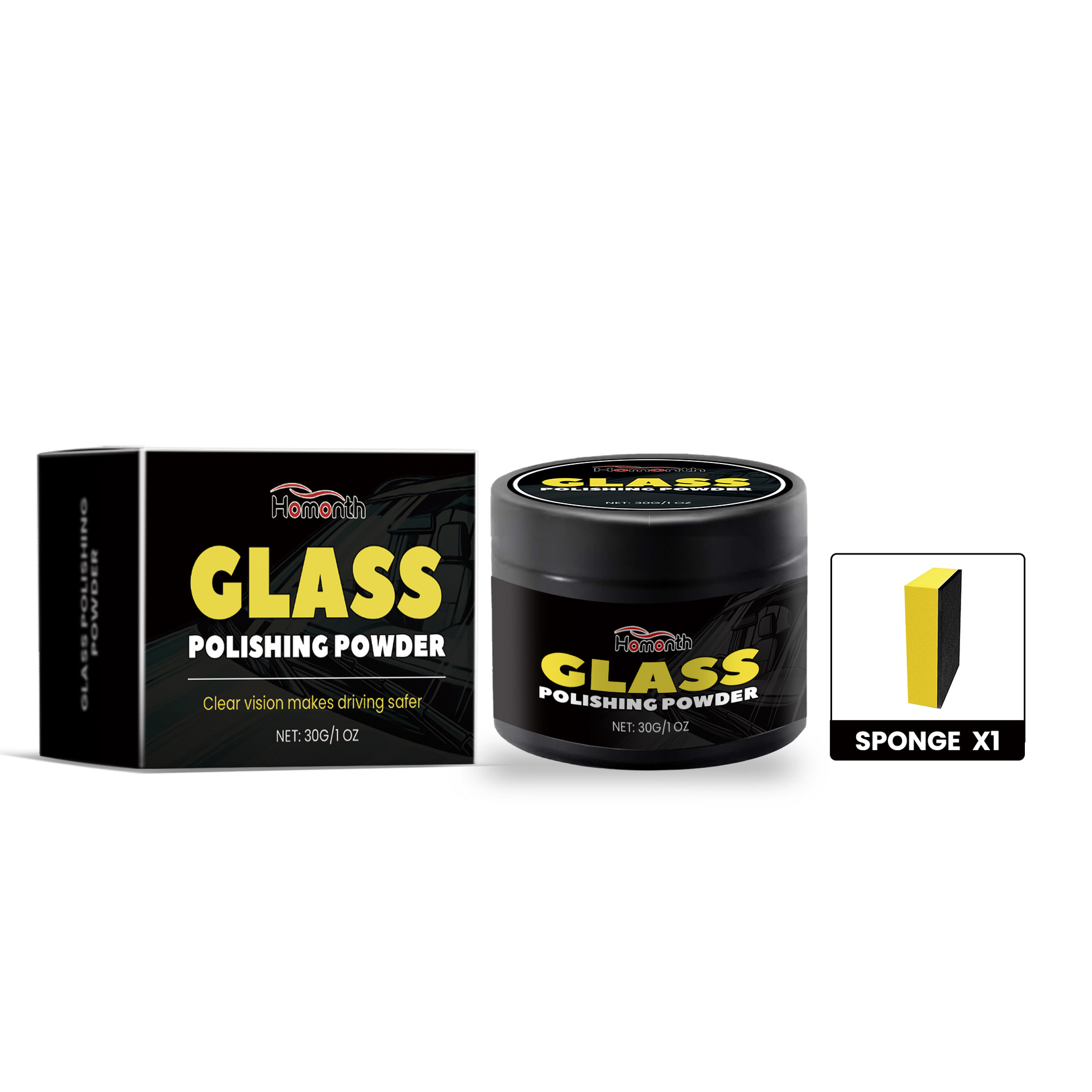 Cerium Oxide Glass Polishing Compound Powder For Car Window Scratch Remover Set