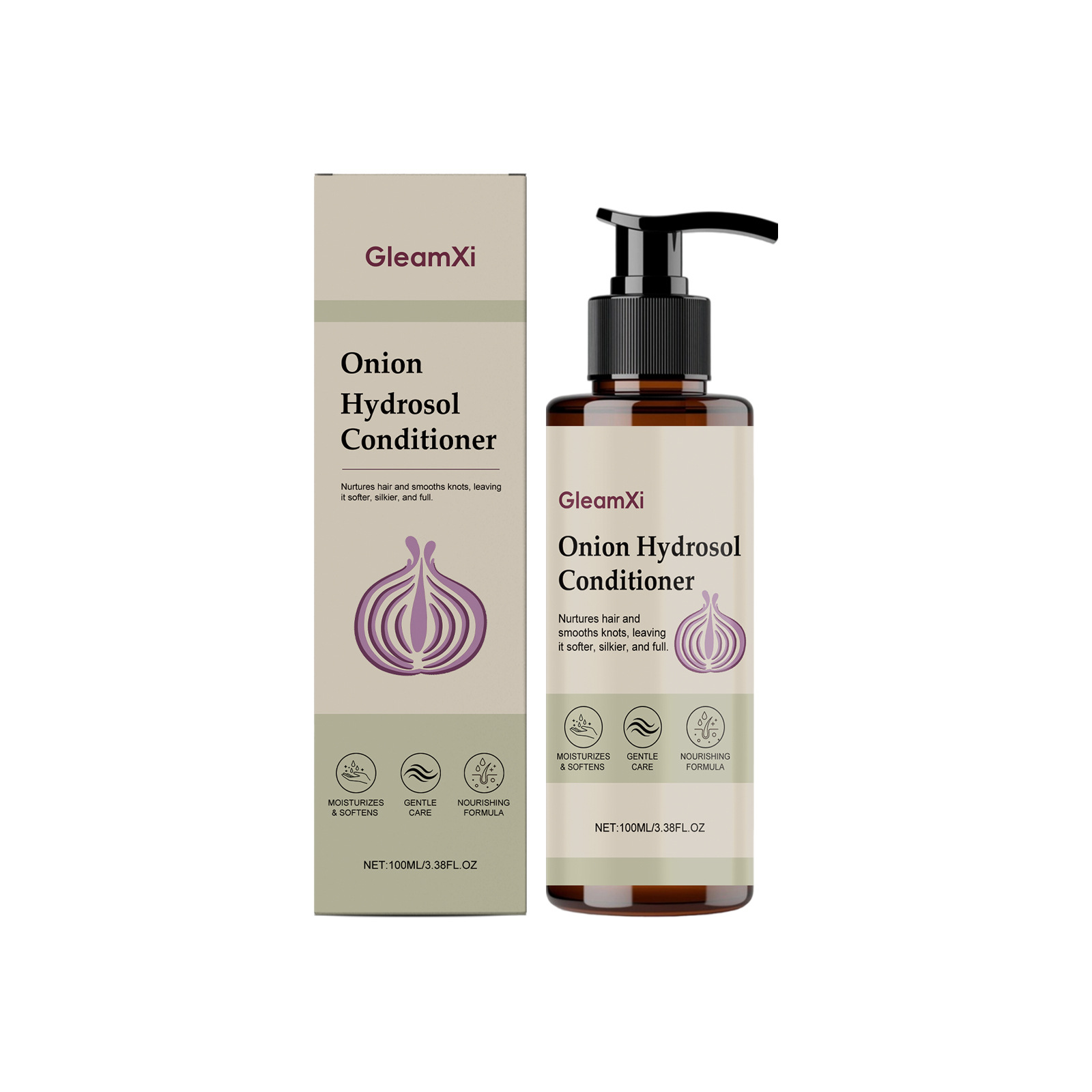 1-2X Onion Hydrosol Shampoo for Hair Growth, Rosemary Biotin Thickening Formula