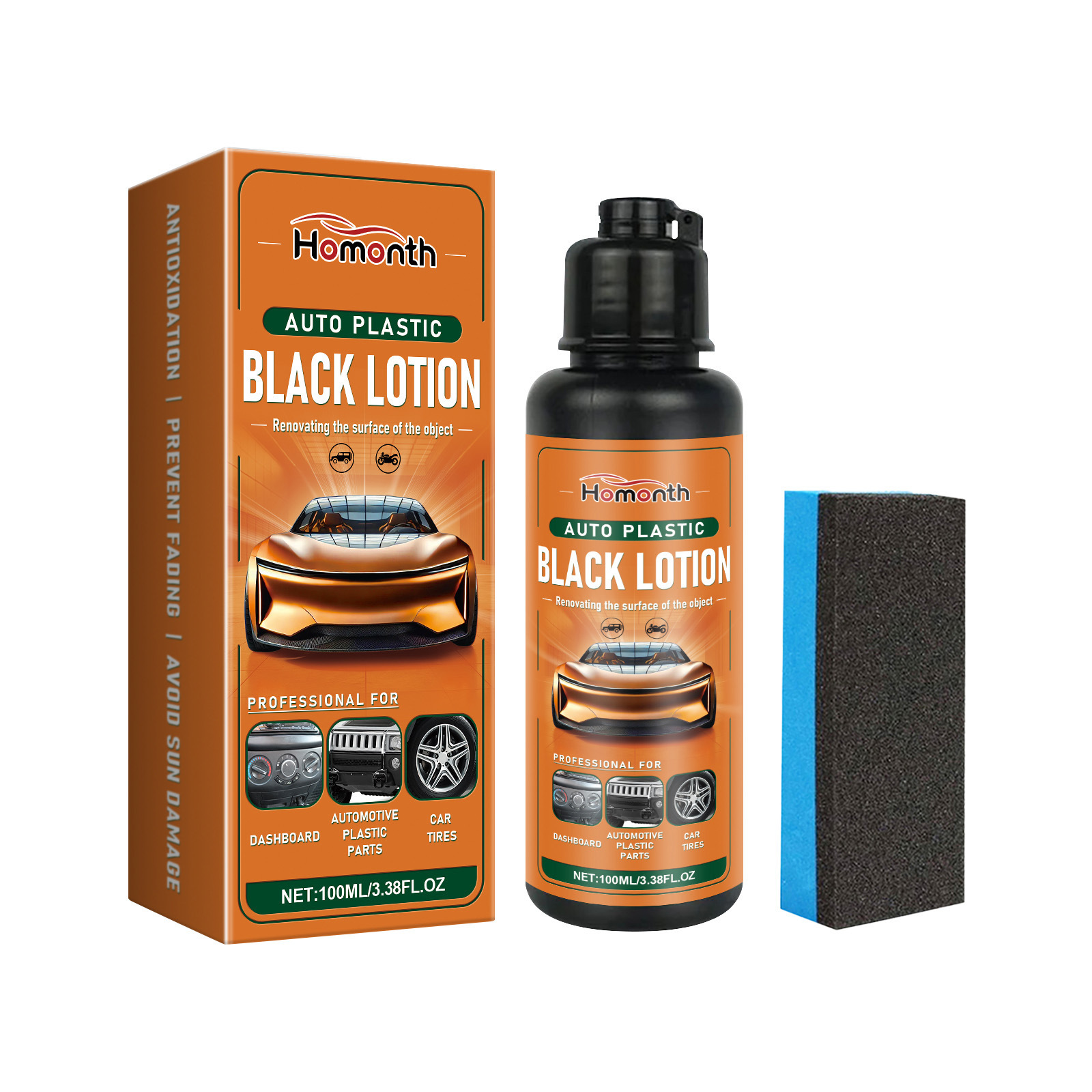 Auto Plastic Restorer Kit, Plastic Restorer For Cars, Plastic Care Product