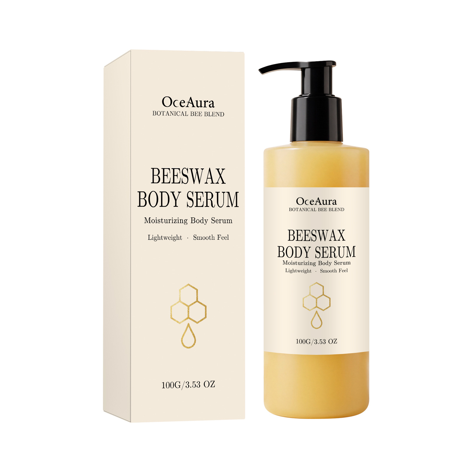 Beeswax Body Serum, Body Moisturizer With Avocado Oil, Castor Oil & Shea Butter