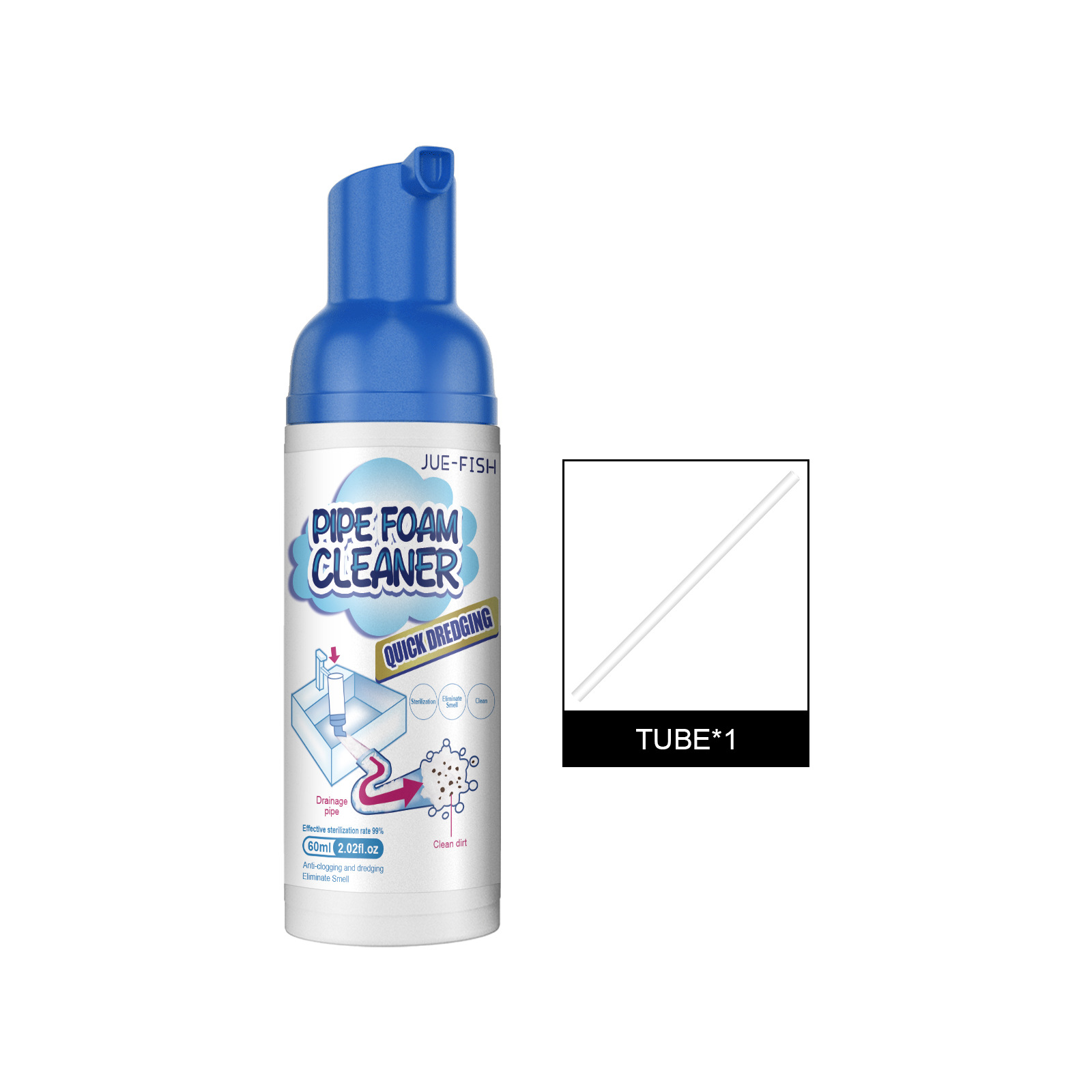 Foaming Drain Cleaner, 2026 New Foam For Bathroom Sink Overflow Fast Clog Remova