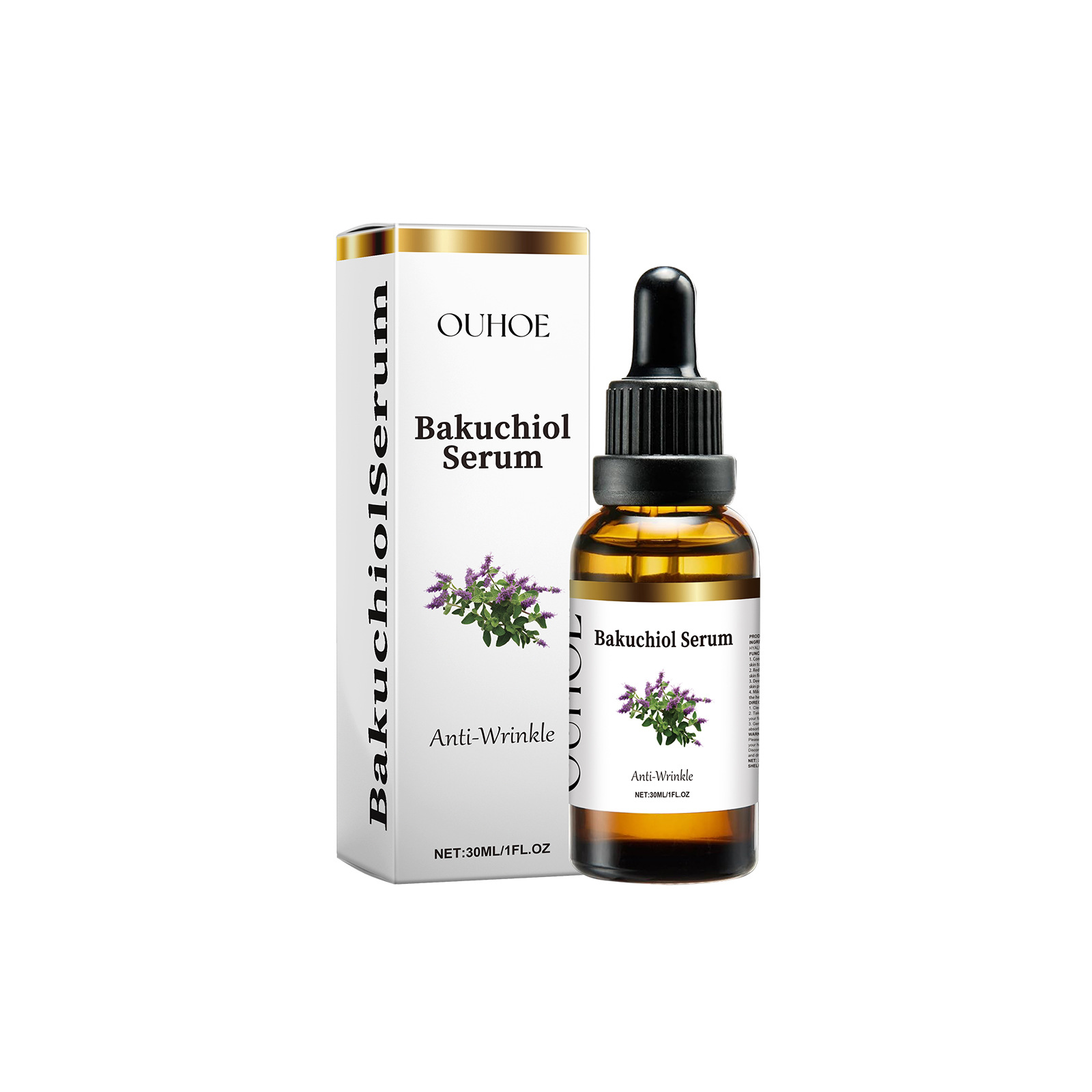 Bakuchiol Serum Organic Cold Pressed,Hydrating &Firming Anti-Aging Skin Care